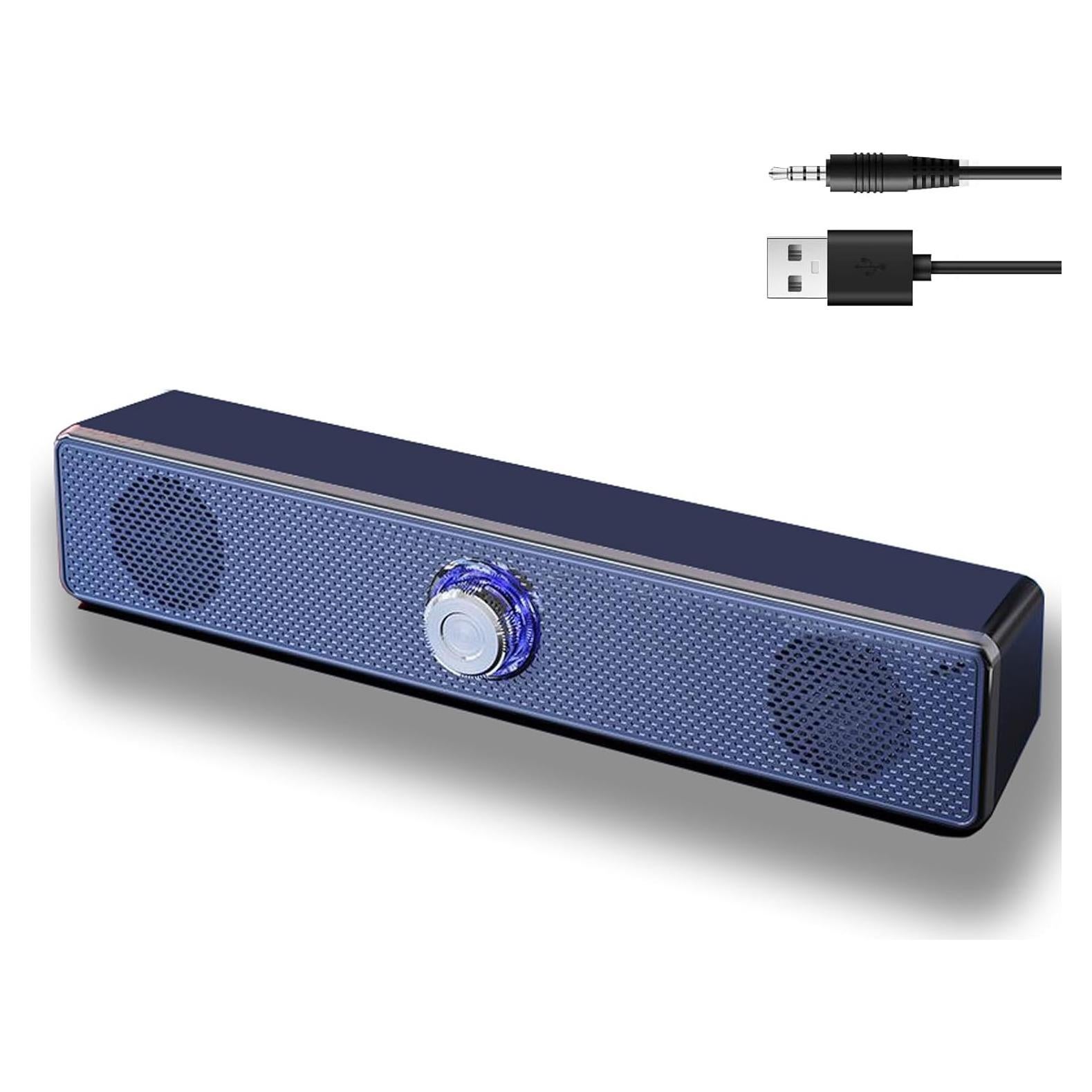 Altavoces de Computadora USB Yutech Estéreo 0.33kg Plug-n-Play