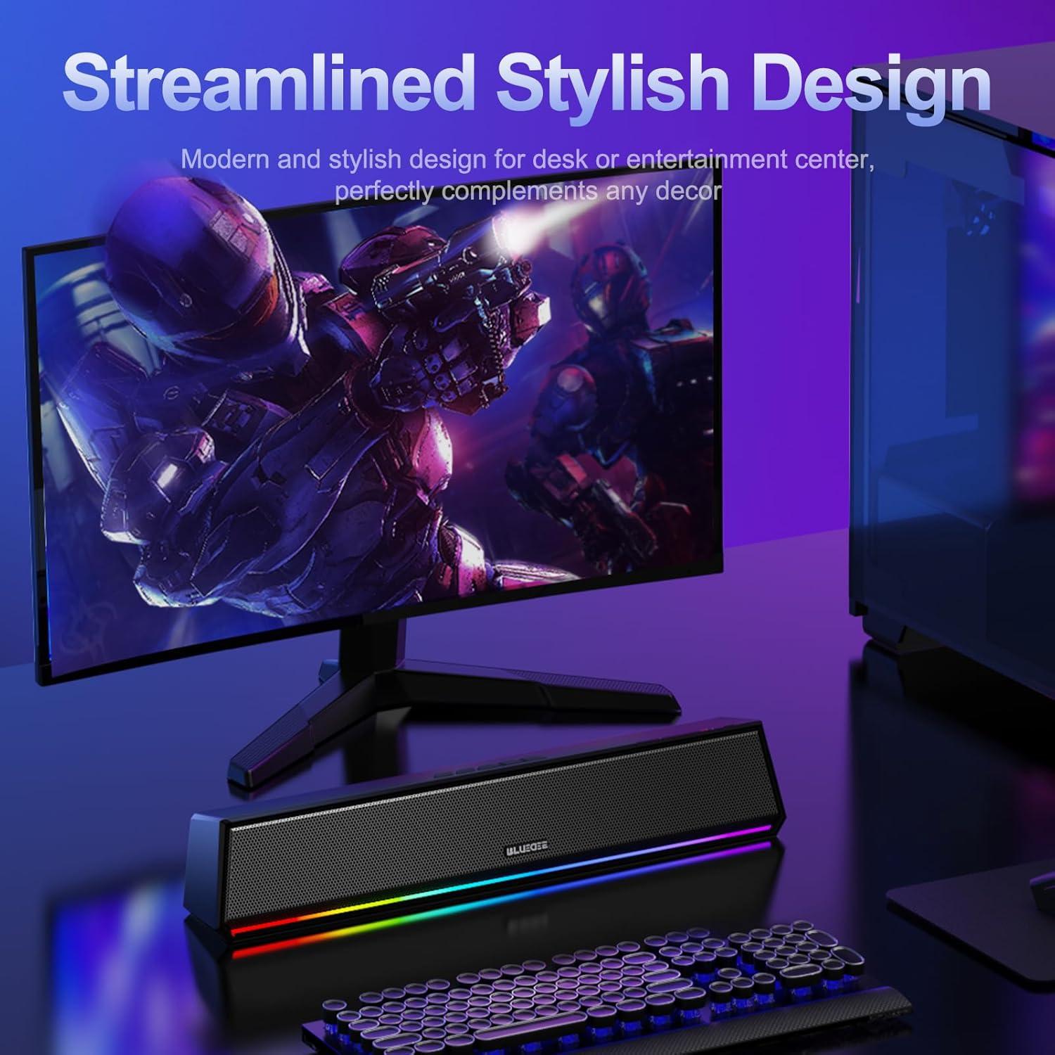 Altavoces Bluetooth Bluedee SK200Li con Luz RGB para PC