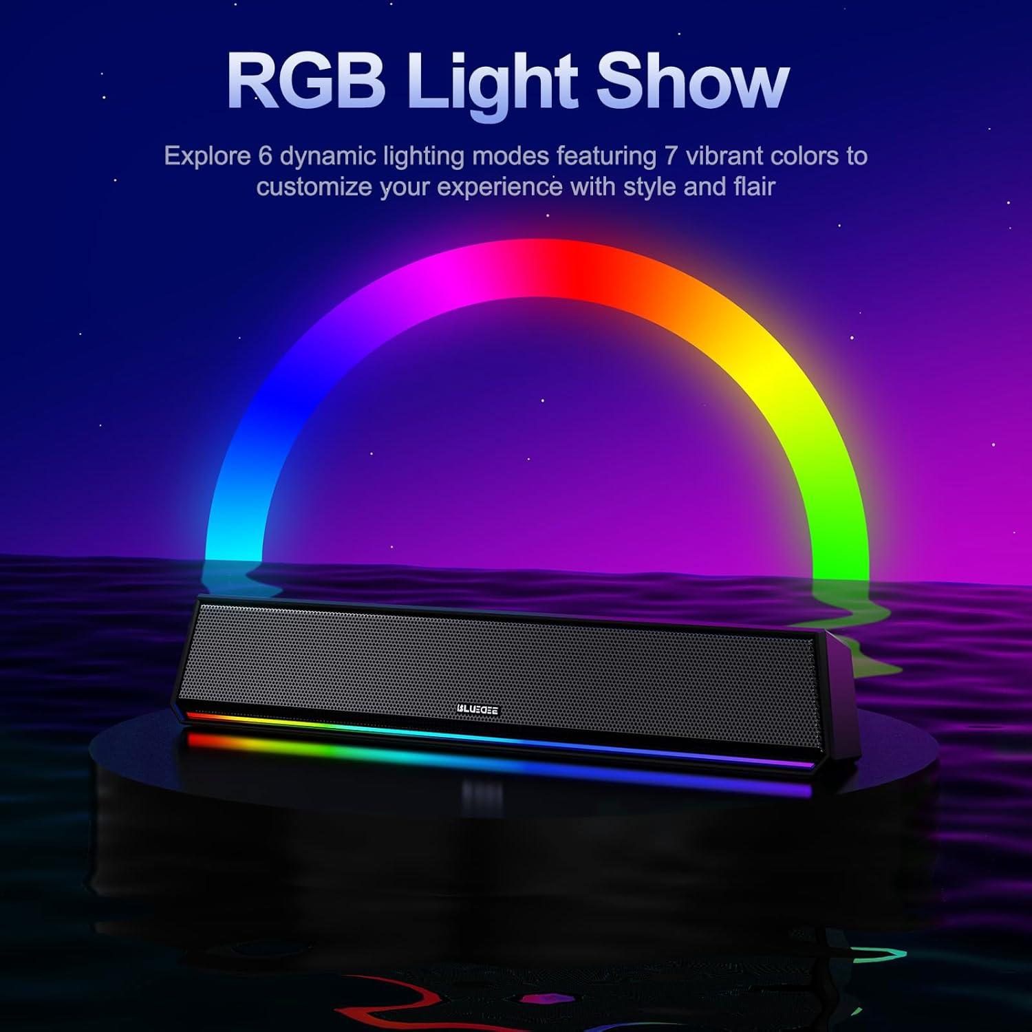 Altavoces Bluetooth Bluedee SK200Li con Luz RGB para PC