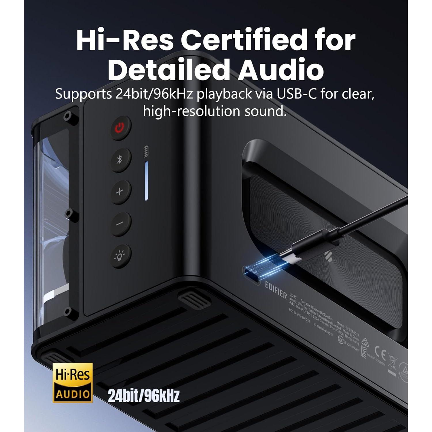 Altavoz Bluetooth Edifier QD25 25W Audio Alta Resolución