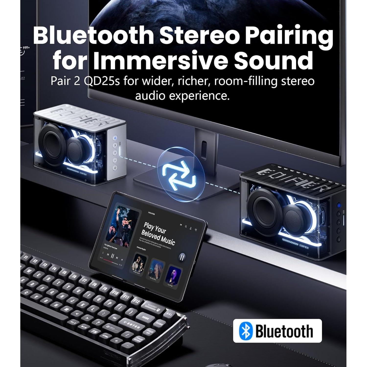 Altavoz Bluetooth Edifier QD25 25W Audio Alta Resolución