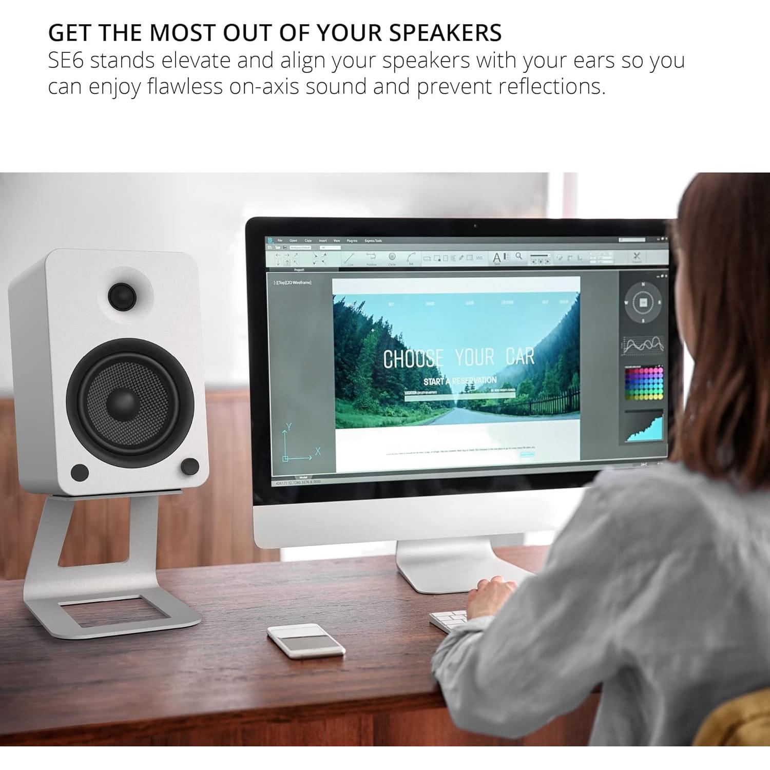 Soporte Elevado para Altavoces Kanto SE6W - 17.5 cm, 9.98 kg