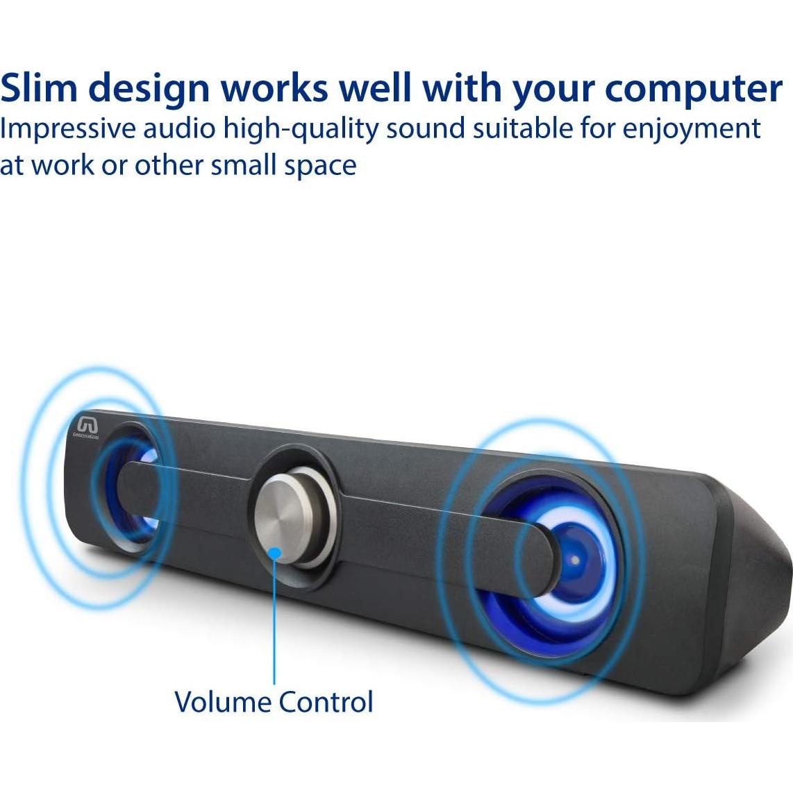 Barra de Sonido Multimedia USB GamesterGear SY-SPK20234 2.5W