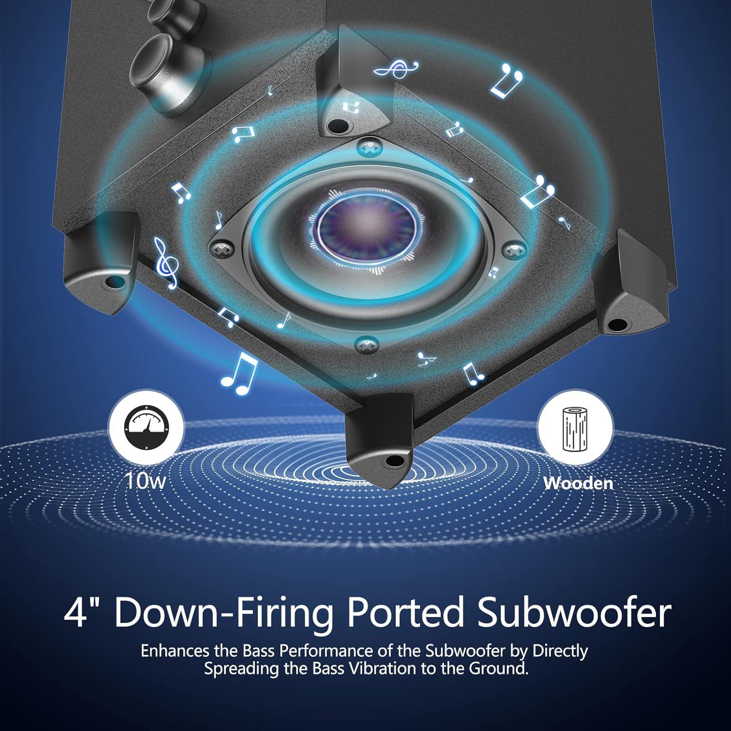 Altavoces Bluetooth 2.1 OROW S213 con Subwoofer 18W