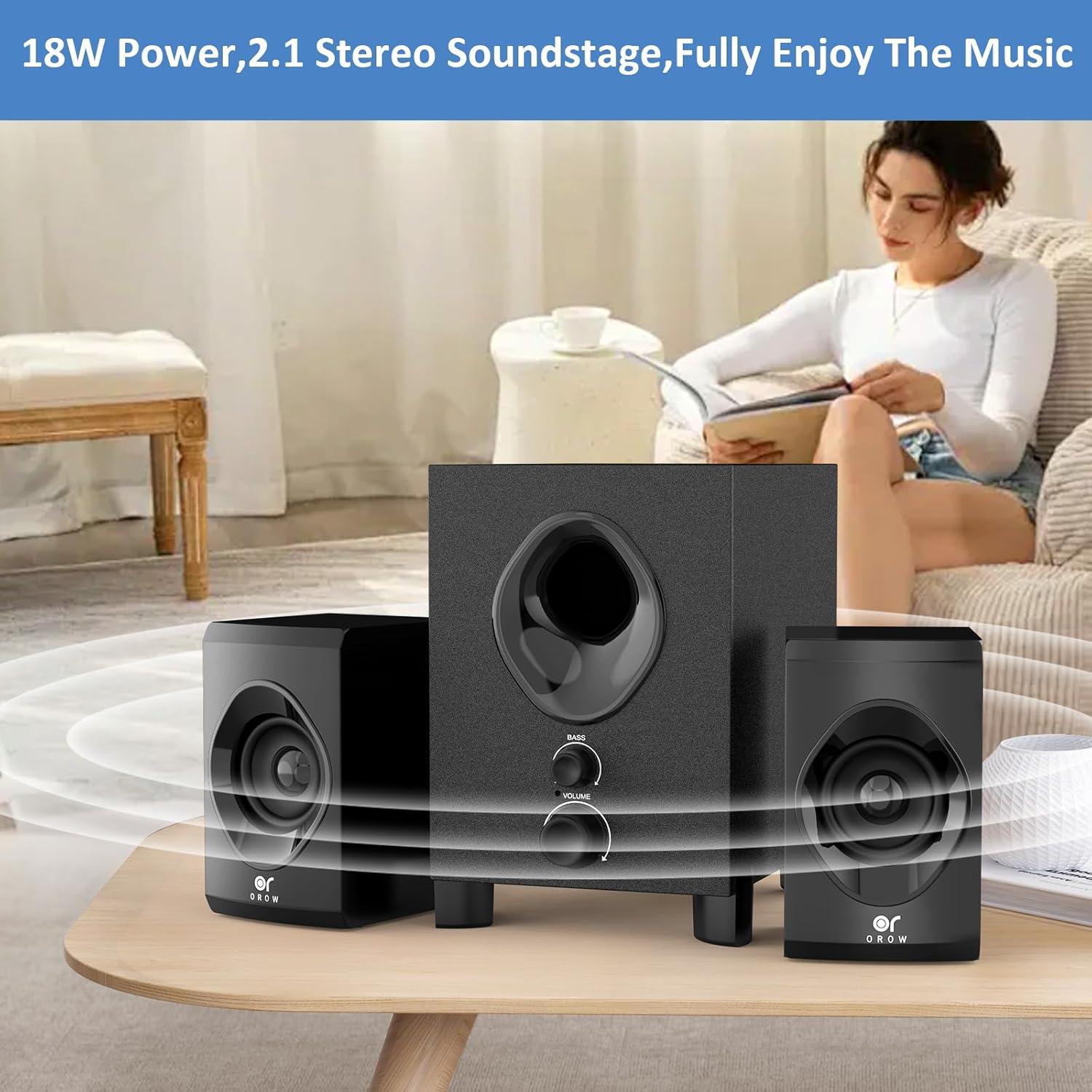 Altavoces Bluetooth 2.1 OROW S213 con Subwoofer 18W