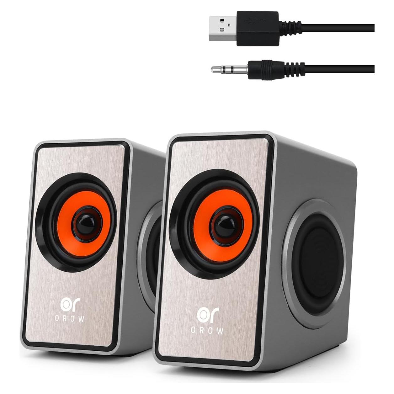 Altavoces Mini OROW S206 12W USB AUX para Computadora