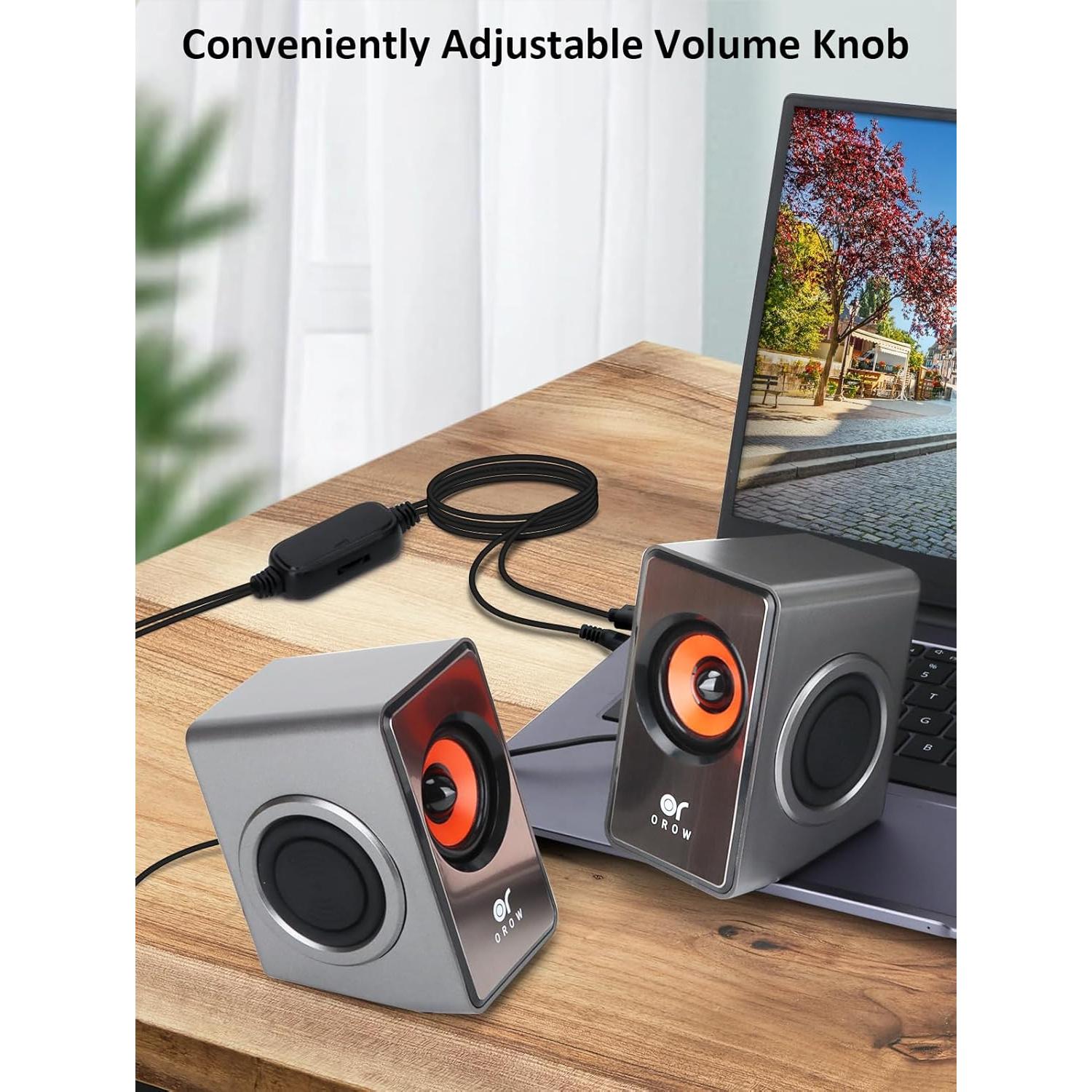 Altavoces Mini OROW S206 12W USB AUX para Computadora