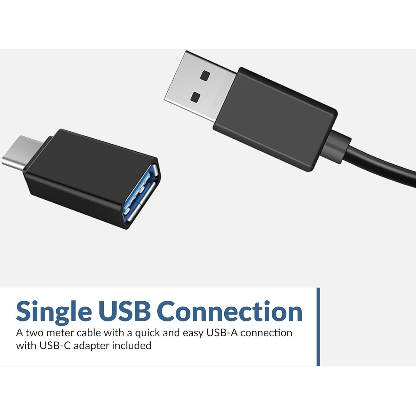 Barra de Altavoces USB Cyber Acoustics CA-2890 - Sonido Estéreo Compacto