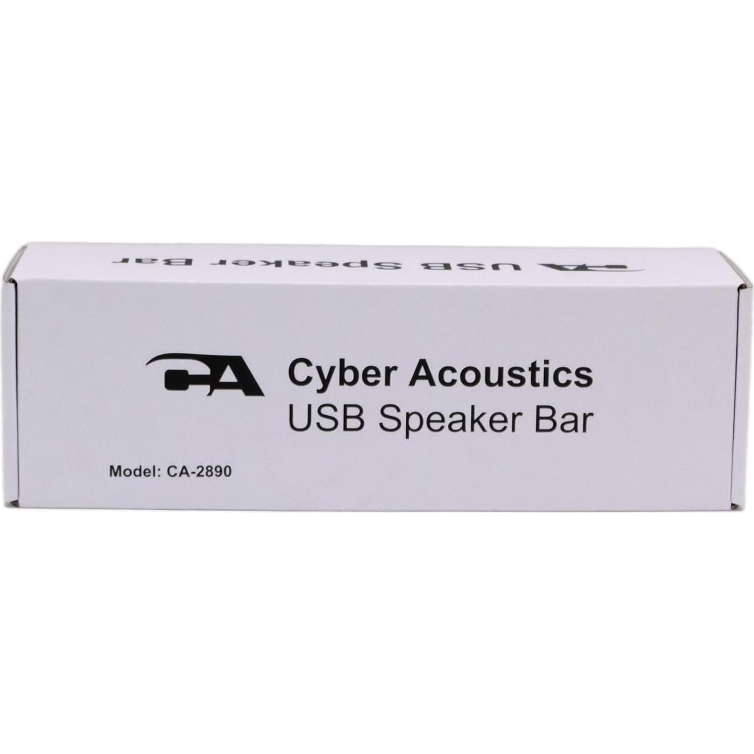Barra de Altavoces USB Cyber Acoustics CA-2890 - Sonido Estéreo Compacto