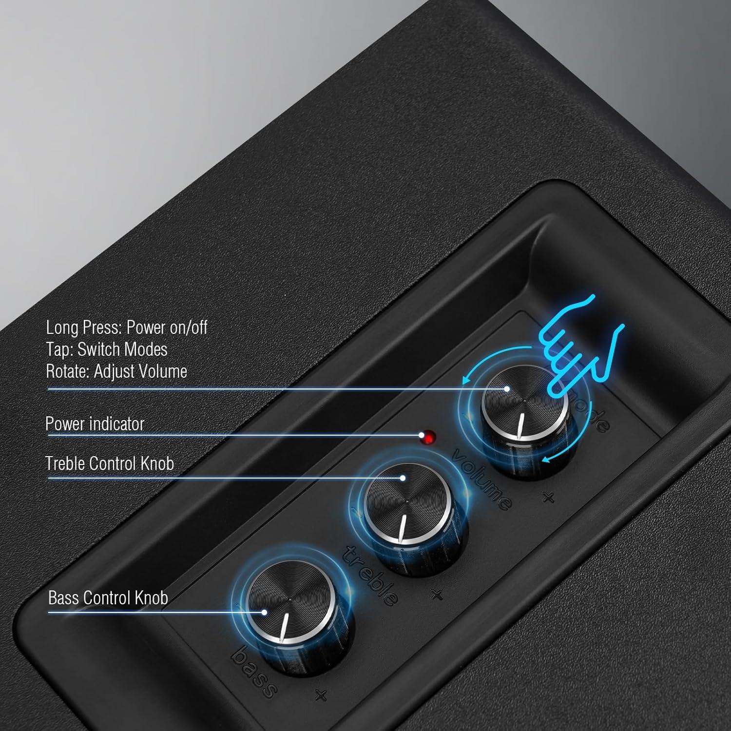 Altavoces de escritorio ZQMMSPK K40 2.0 Bluetooth 5.3 60W