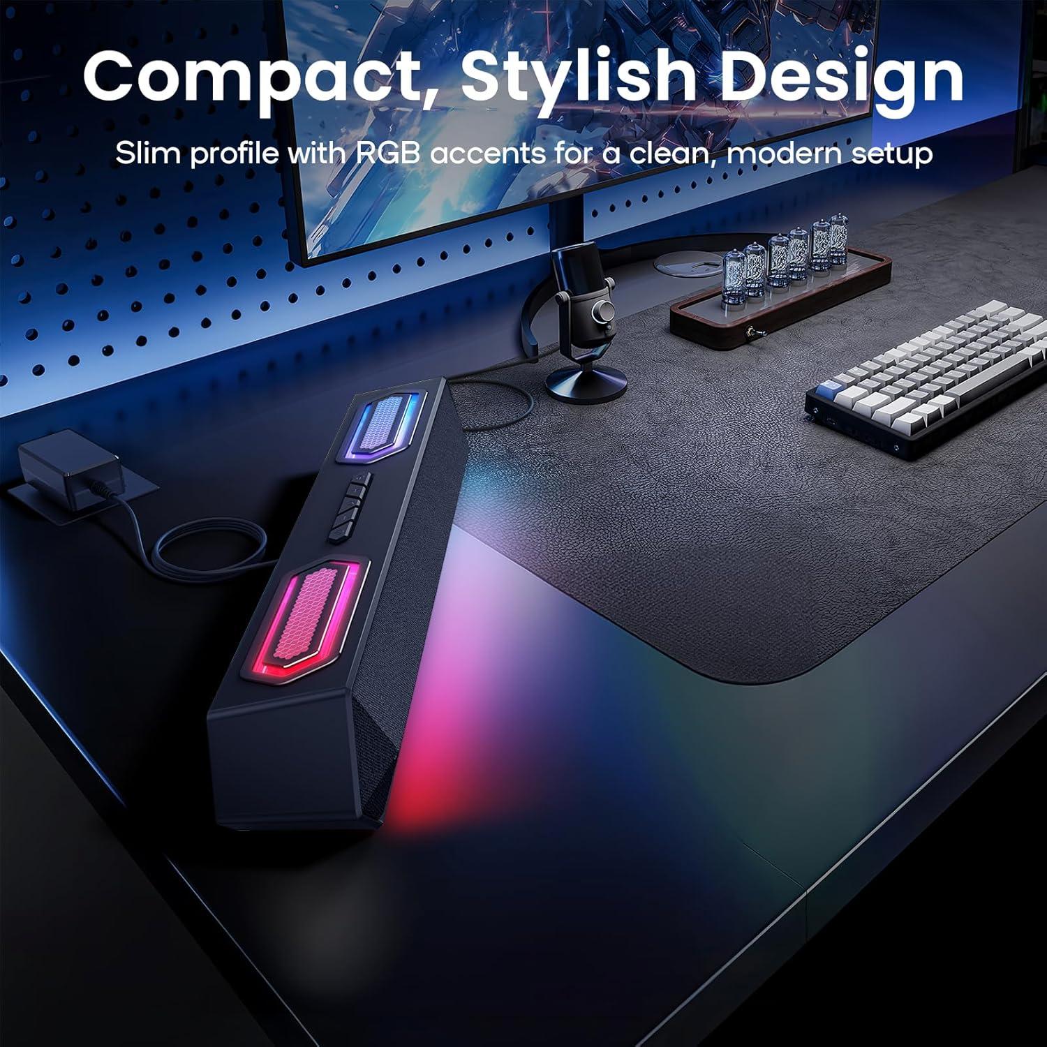 Barra de Sonido Inalámbrica Deeyaple G4C 40W Bluetooth 5.3 RGB