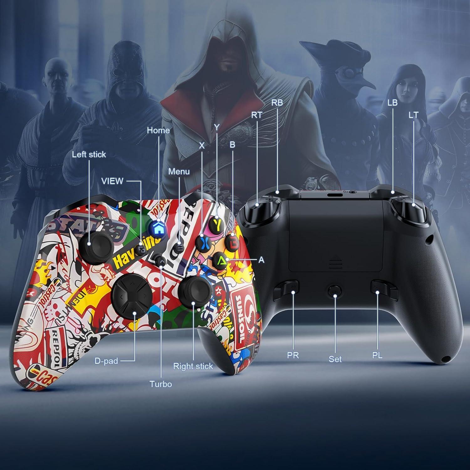 Controlador Inalámbrico Gamrombo para Xbox y PC con Turbo