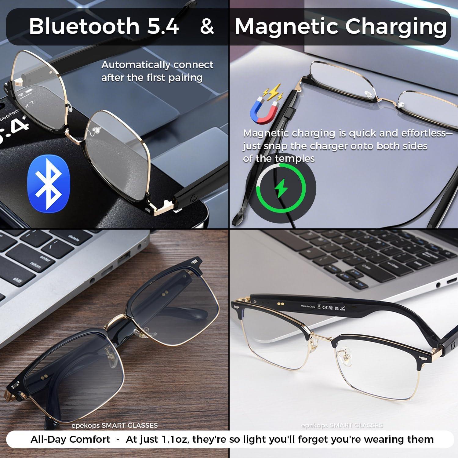 Gafas Inteligentes epekops GS-13 con Audio Bluetooth UV400