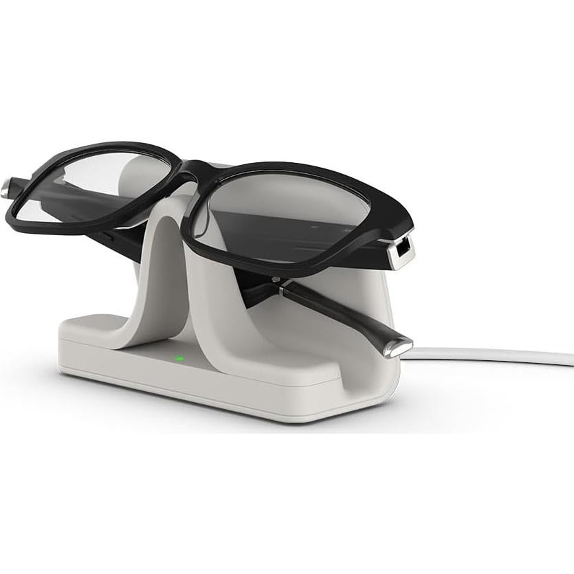 Amazon Echo Frames (newest model) + Echo Spot (newest model), Smart Glasses with Alexa, Rectangle frames in Classic Black with prescription ready lenses