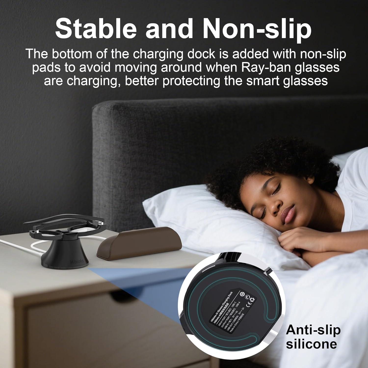 Estación de Carga Magnética Ray-Ban Meta Wayfarer y Skyler