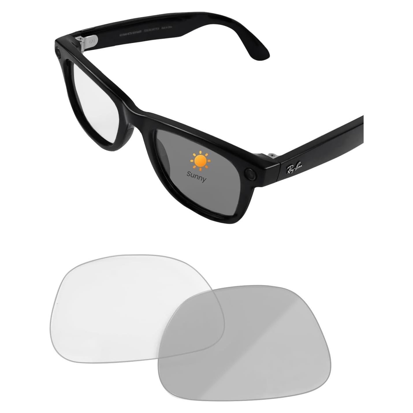 Lentes de Reemplazo Transitions Ray-Ban Meta Wayfarer RW4008/4012