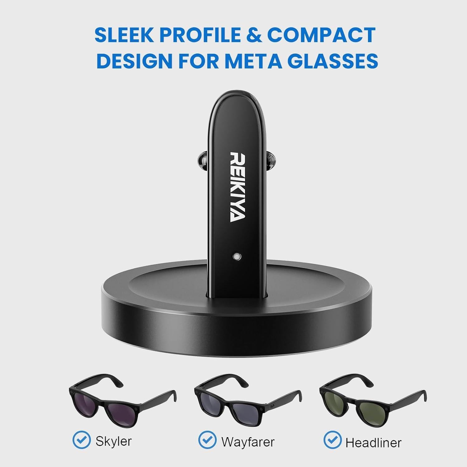 Soporte de Carga REIKIYA para Gafas Ray-Ban Meta con USB-C