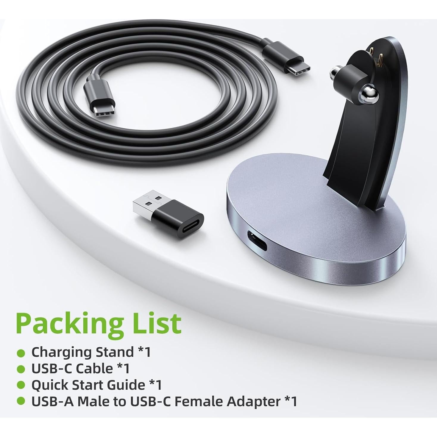 Base de Carga Inalámbrica Ray-Ban Meta, Soporte Portátil Gris