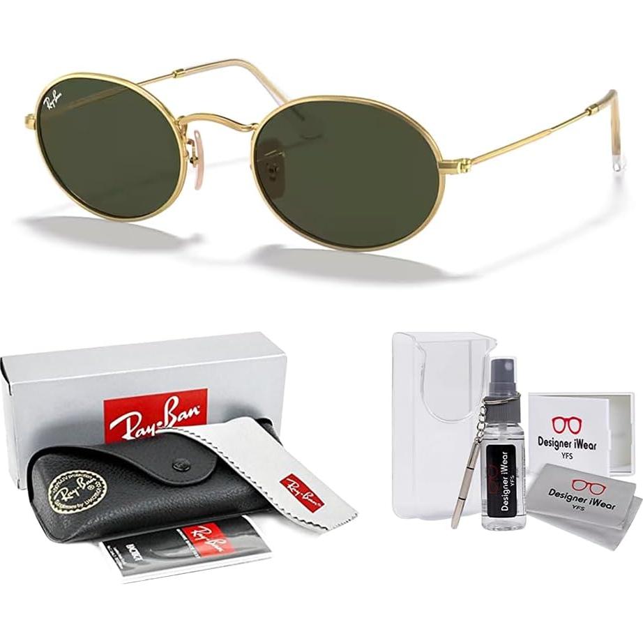 Gafas de sol Ray-Ban RB3547 Oval Metal Dorado Verde G-15