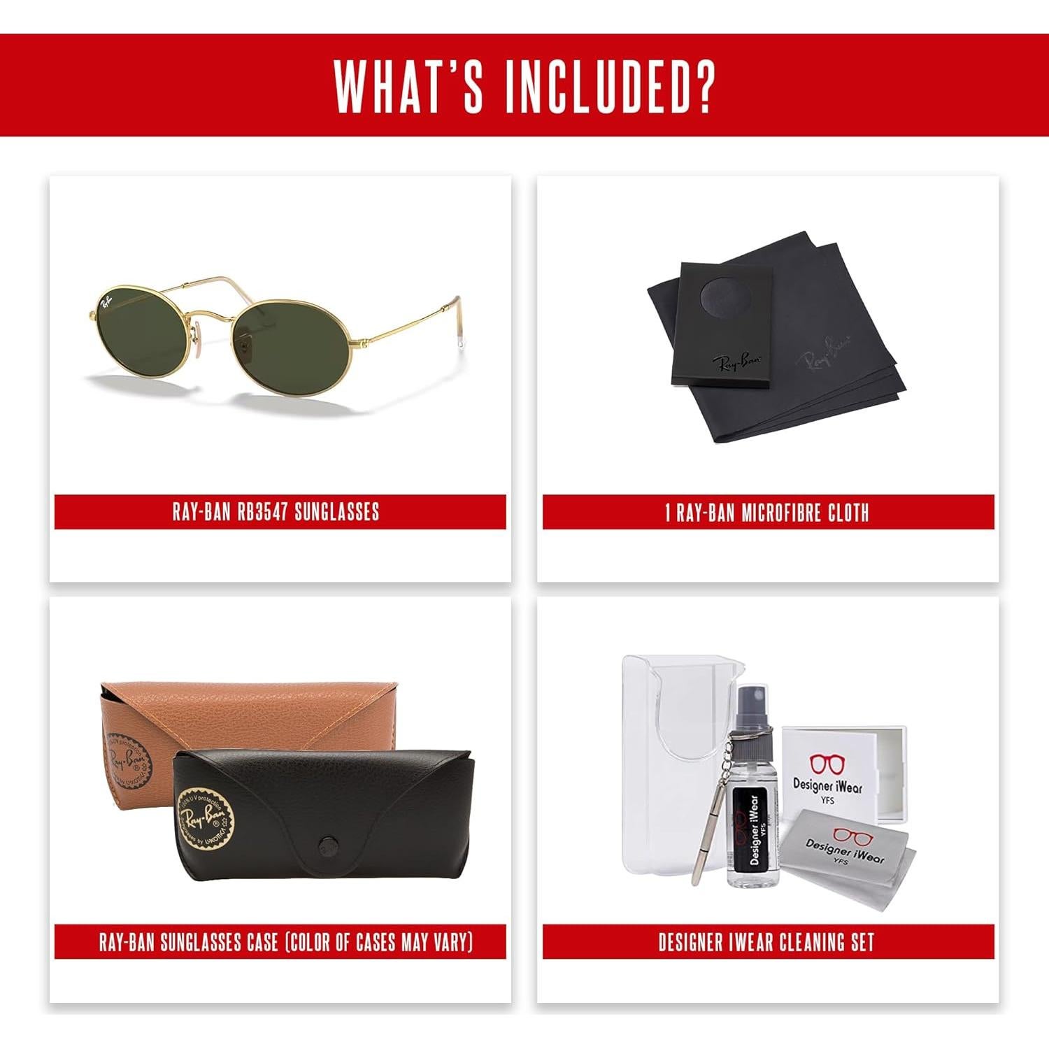 Gafas de sol Ray-Ban RB3547 Oval Metal Dorado Verde G-15