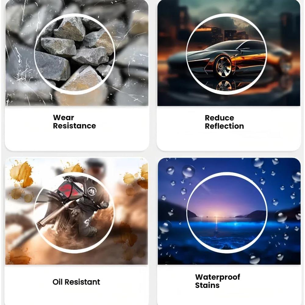 Lentes de Reemplazo Harlafou para Ray-Ban Meta RW4006 50mm