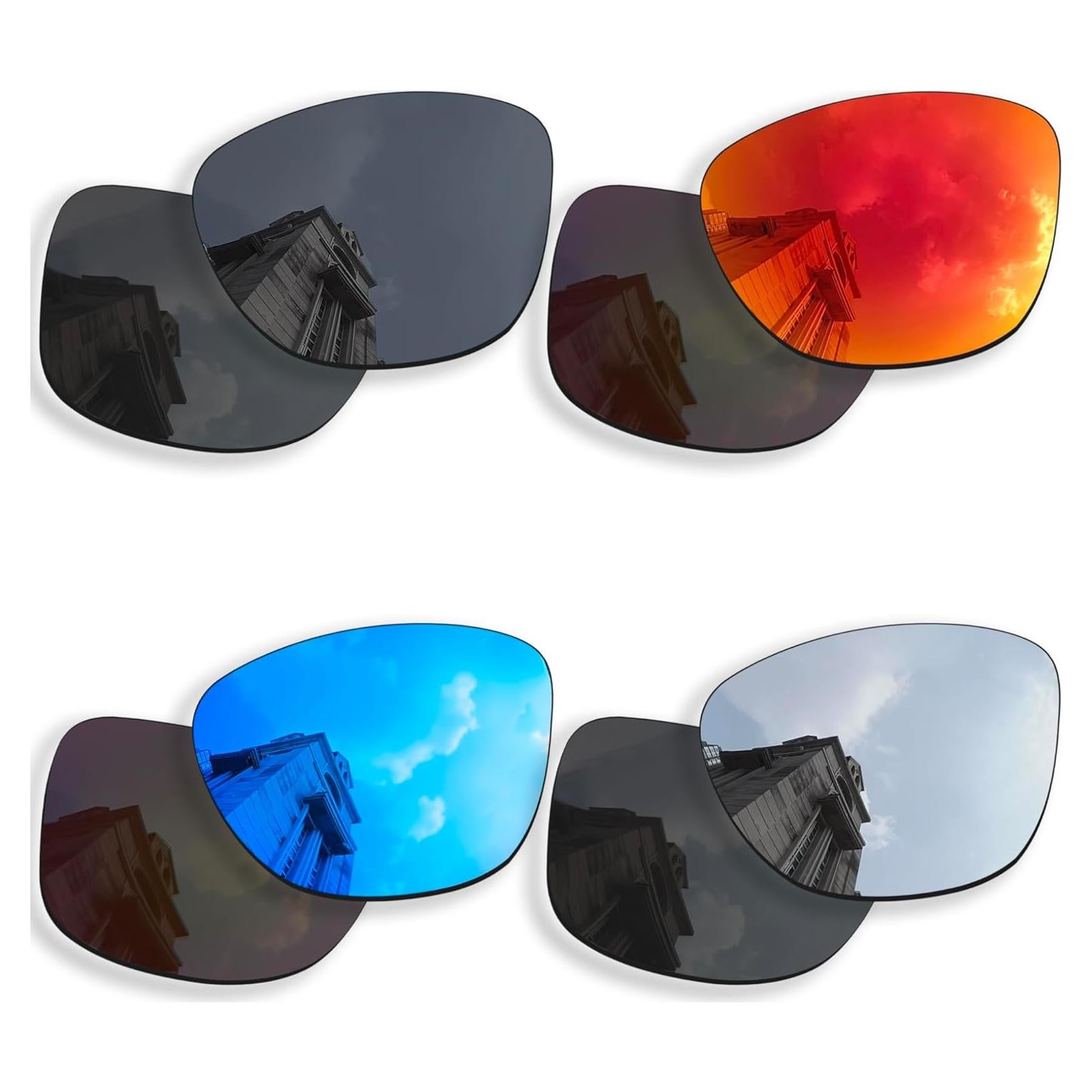 4 Pares de Lentes Polarizados Betterun para Ray-Ban Meta Skyler 52mm