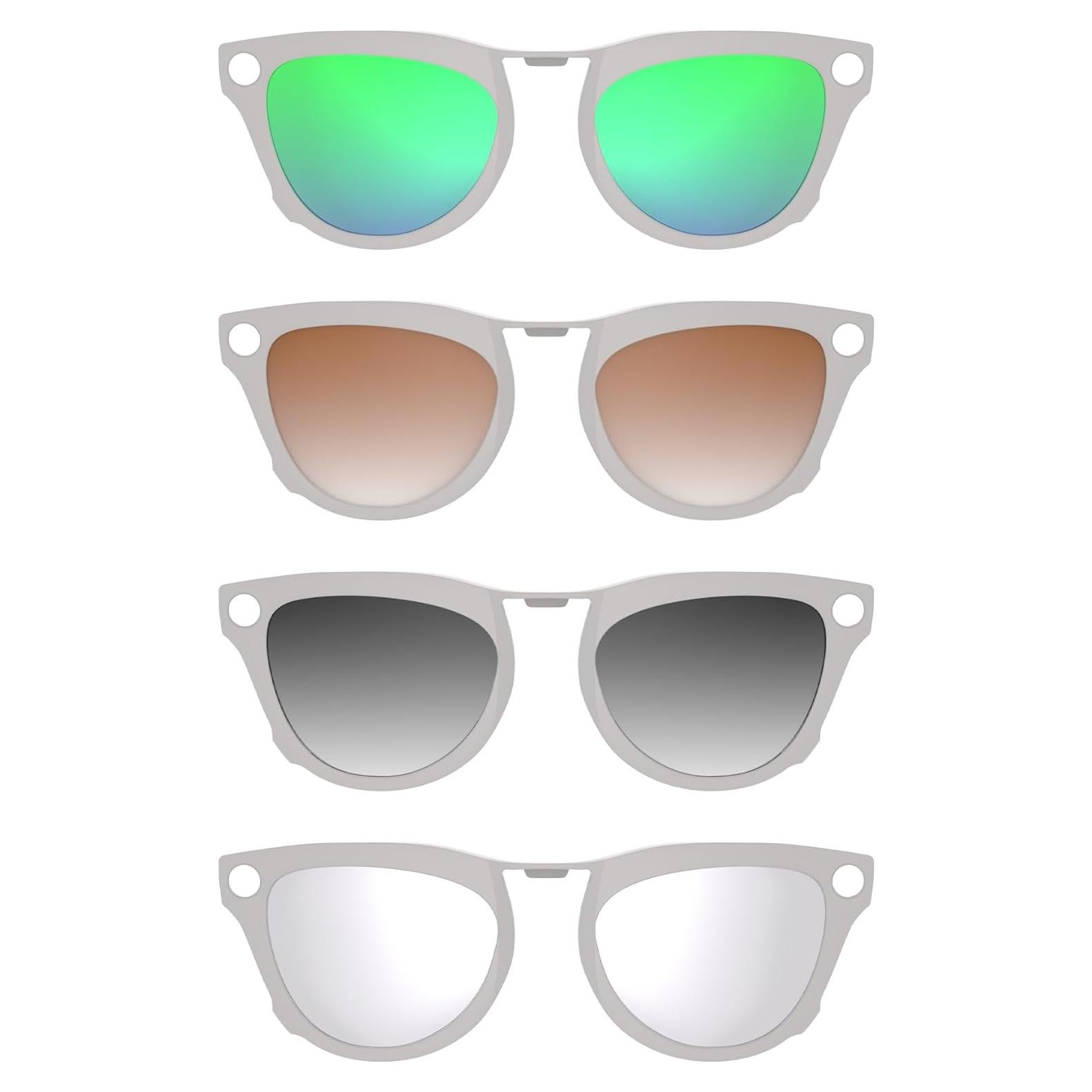 Clip-on Polarizado HiBloks para Ray-Ban Meta Skyler 4Pcs