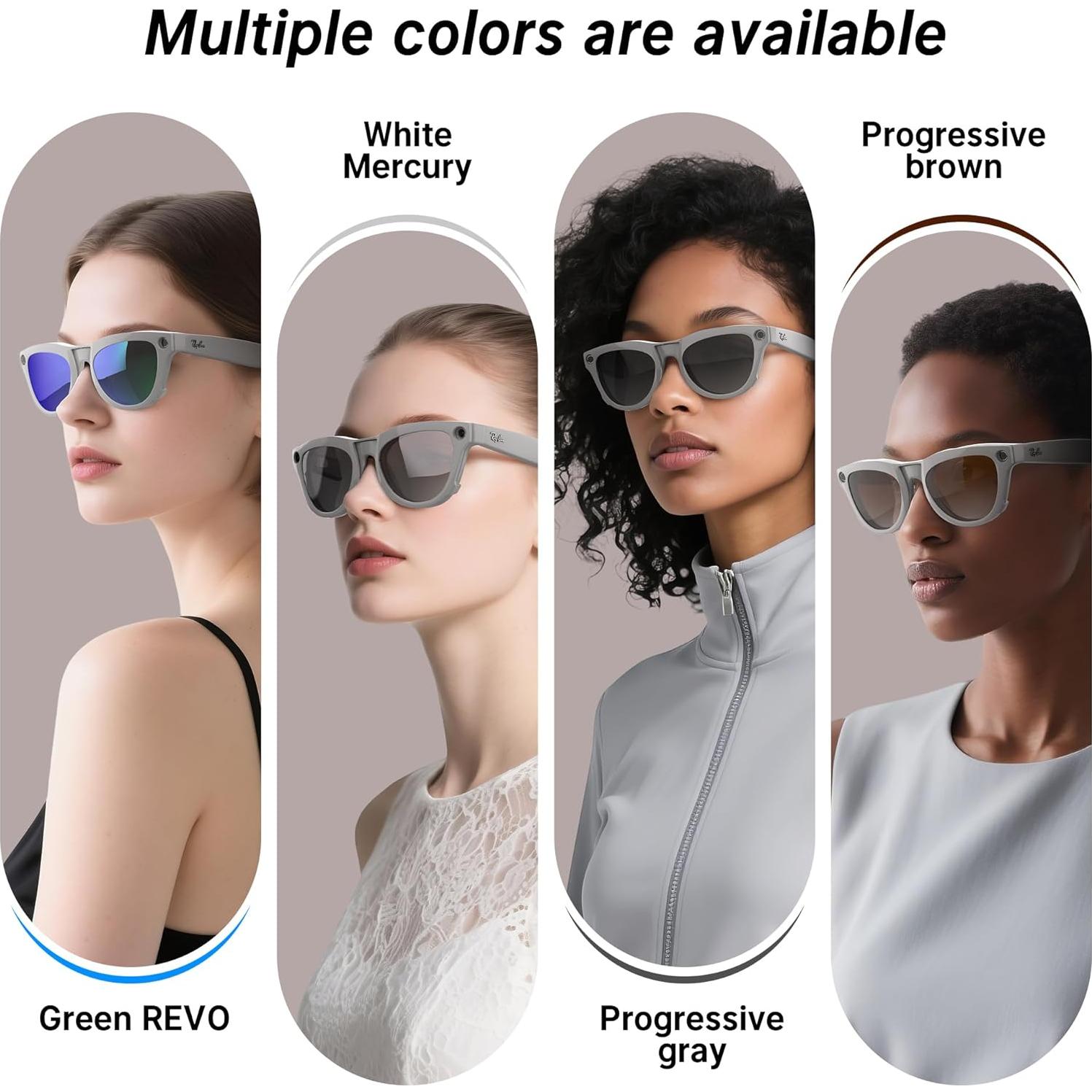 Clip-on Polarizado HiBloks para Ray-Ban Meta Skyler 4Pcs