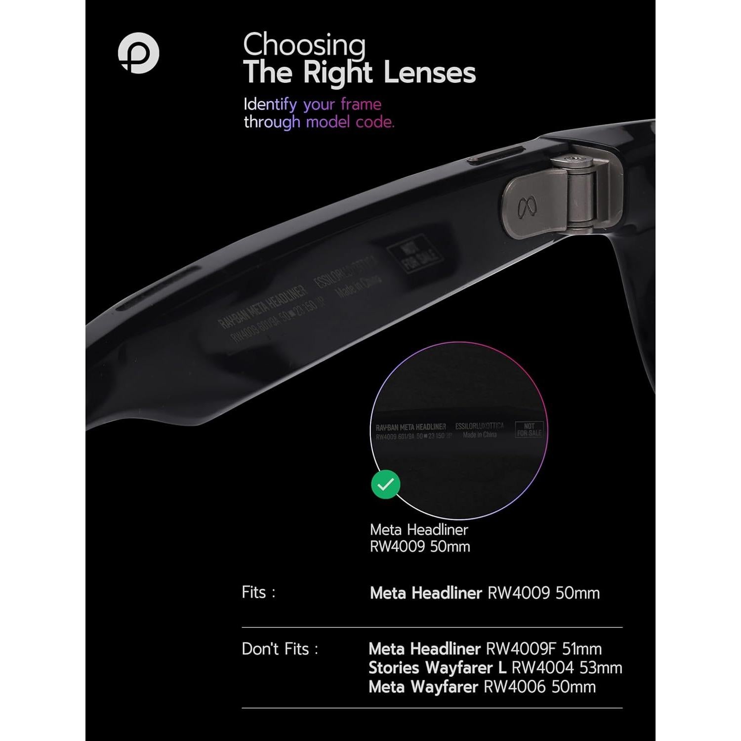 Lentes de Reemplazo PapaViva para Ray-Ban RW4009 50mm Foto-cromáticos