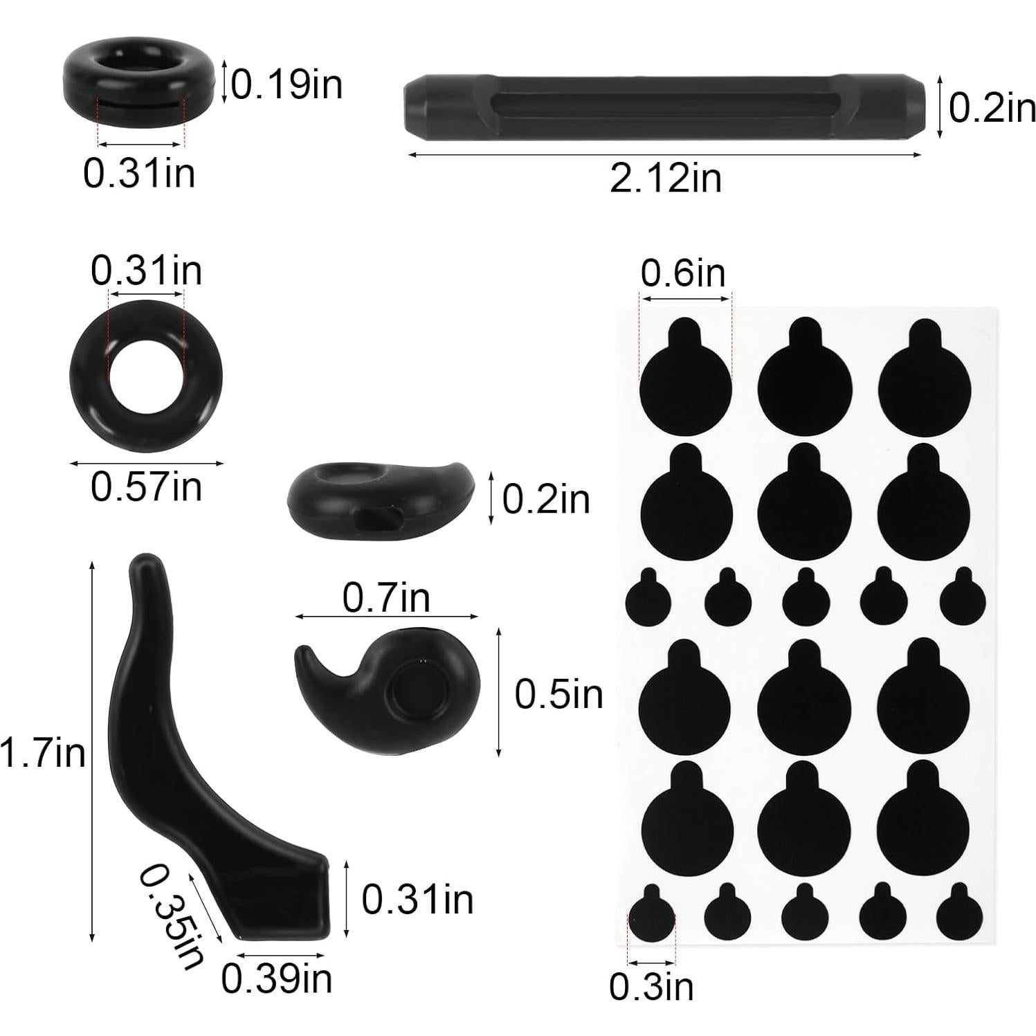 Sujetadores de Oído y Cubiertas de Cámara Ray Ban Meta - 16 Pares