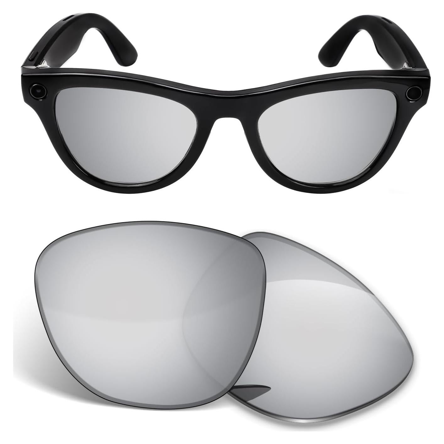 Lentes de Reemplazo Polarizados Biyxpiv para Ray-Ban Meta Skyler 52mm