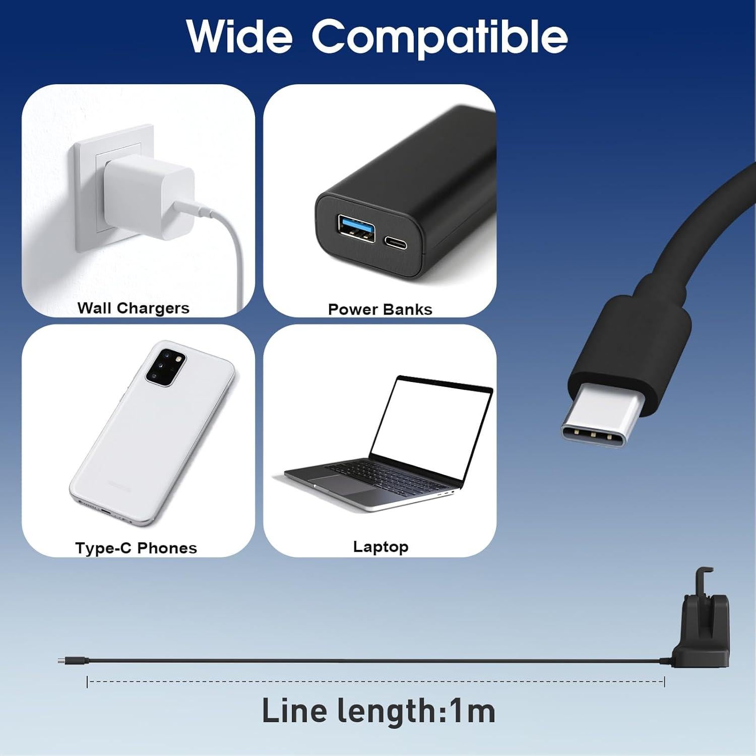 Base de Carga Cisian USB-C para Gafas Ray-Ban Meta - Negro