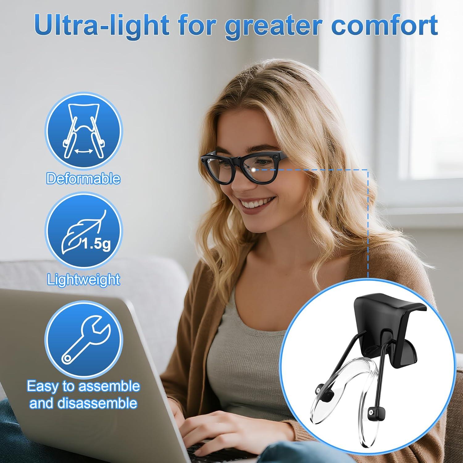 Almohadillas para nariz HiBloks para gafas Ray-Ban Meta Gen 2