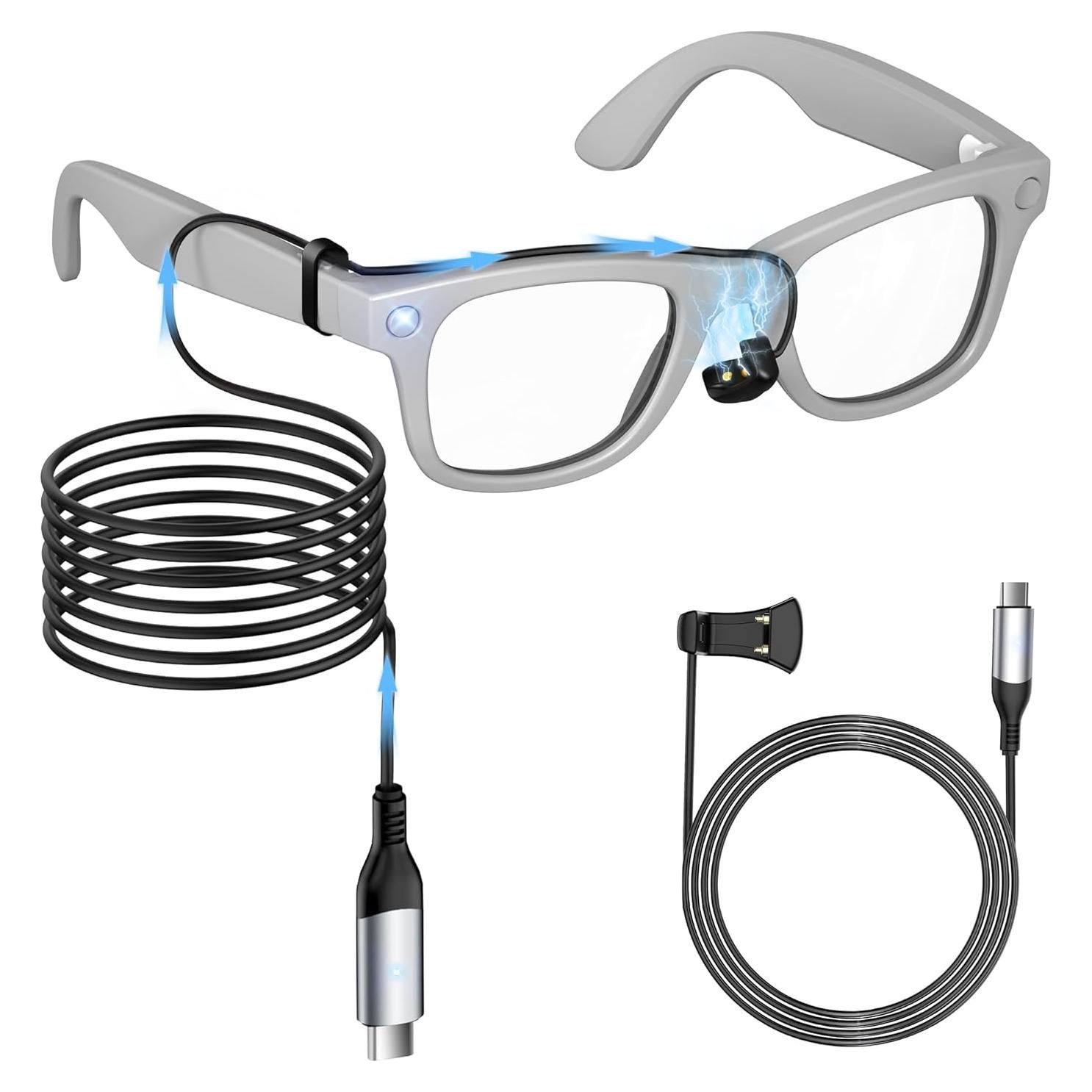 Cable de carga USB-C FENGXIANG para gafas RayBan y Oakley