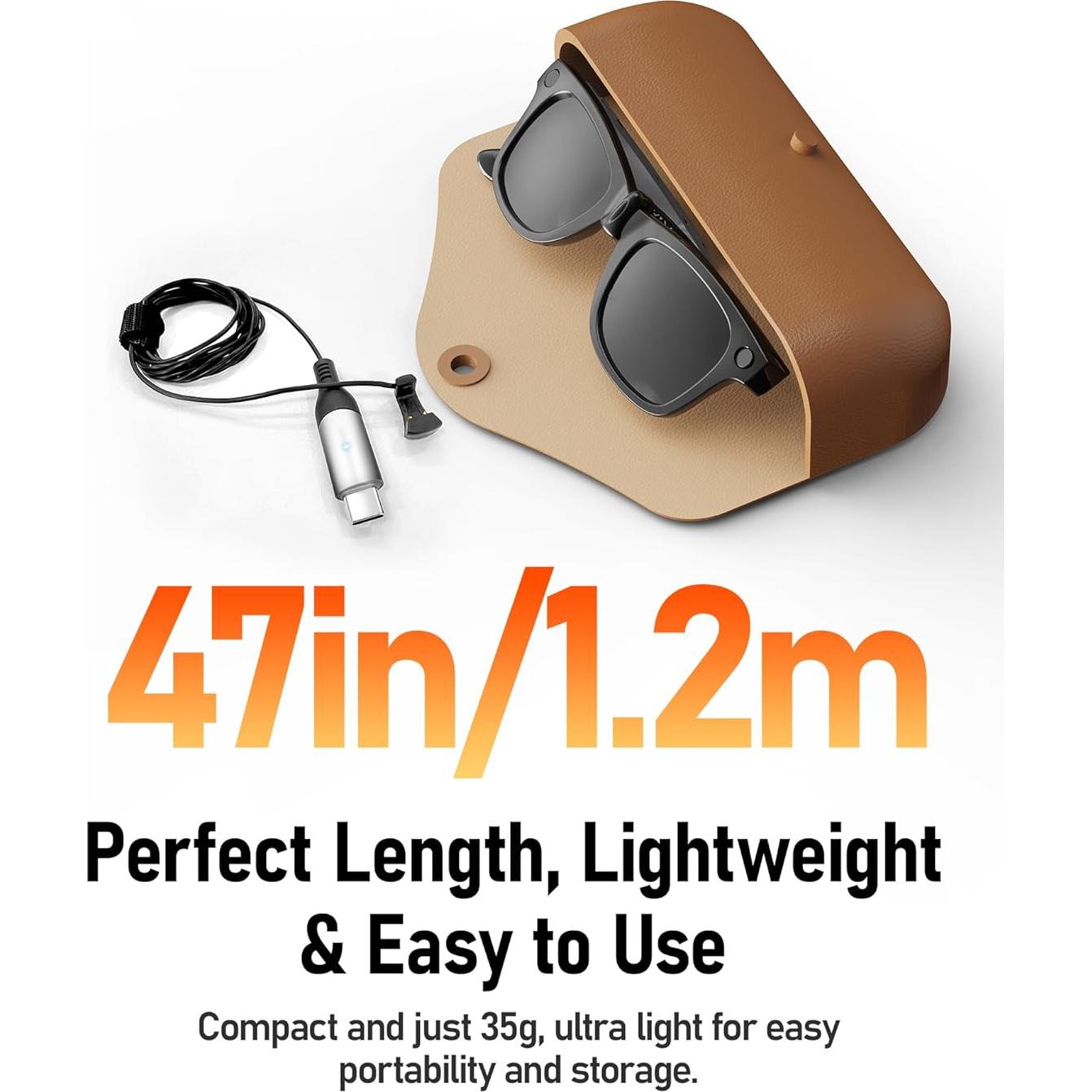 Cable de carga USB-C FENGXIANG para gafas RayBan y Oakley