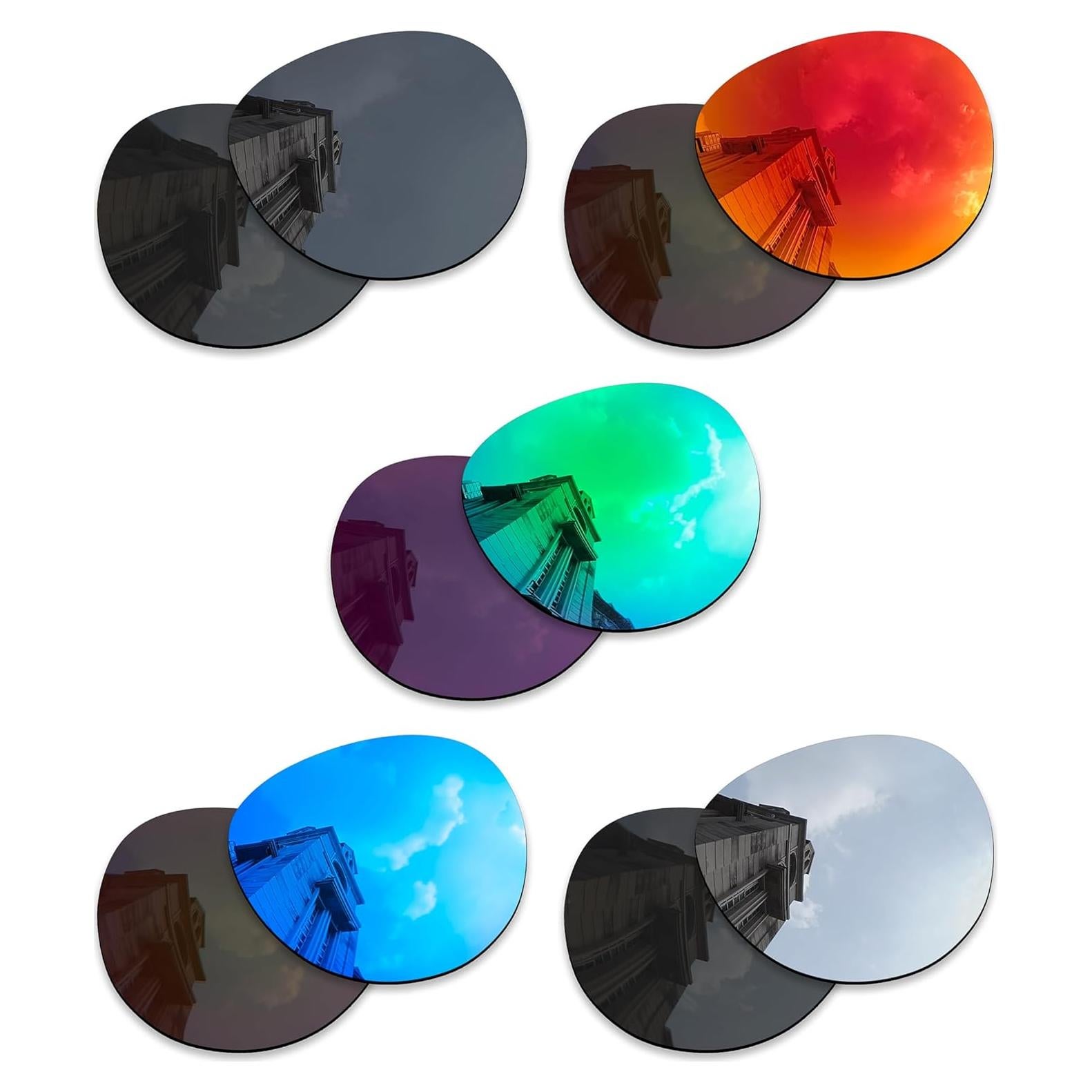 5 Pares de Lentes Polarizados Betterun para Ray-Ban RW4009 50mm