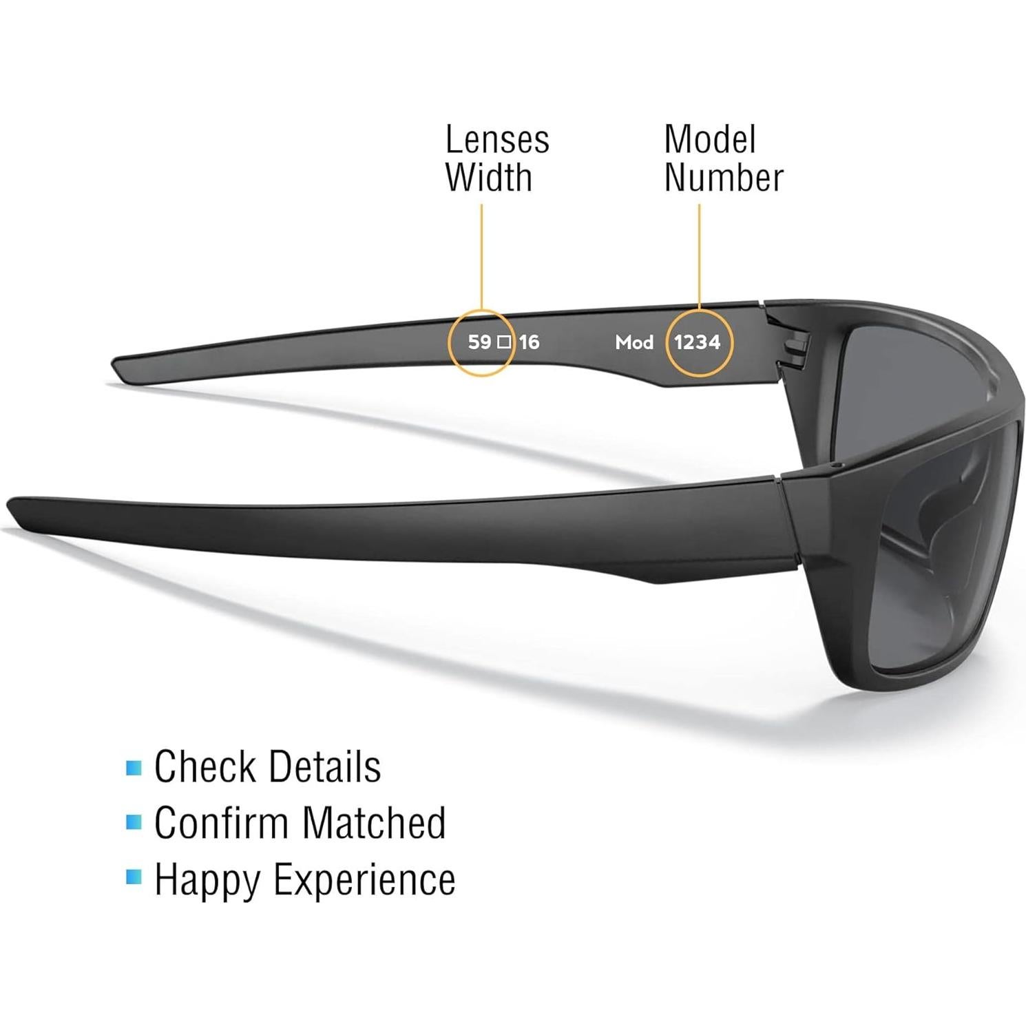 Lentes de Reemplazo Bowyer para Ray-Ban Meta Wayfarer 50mm