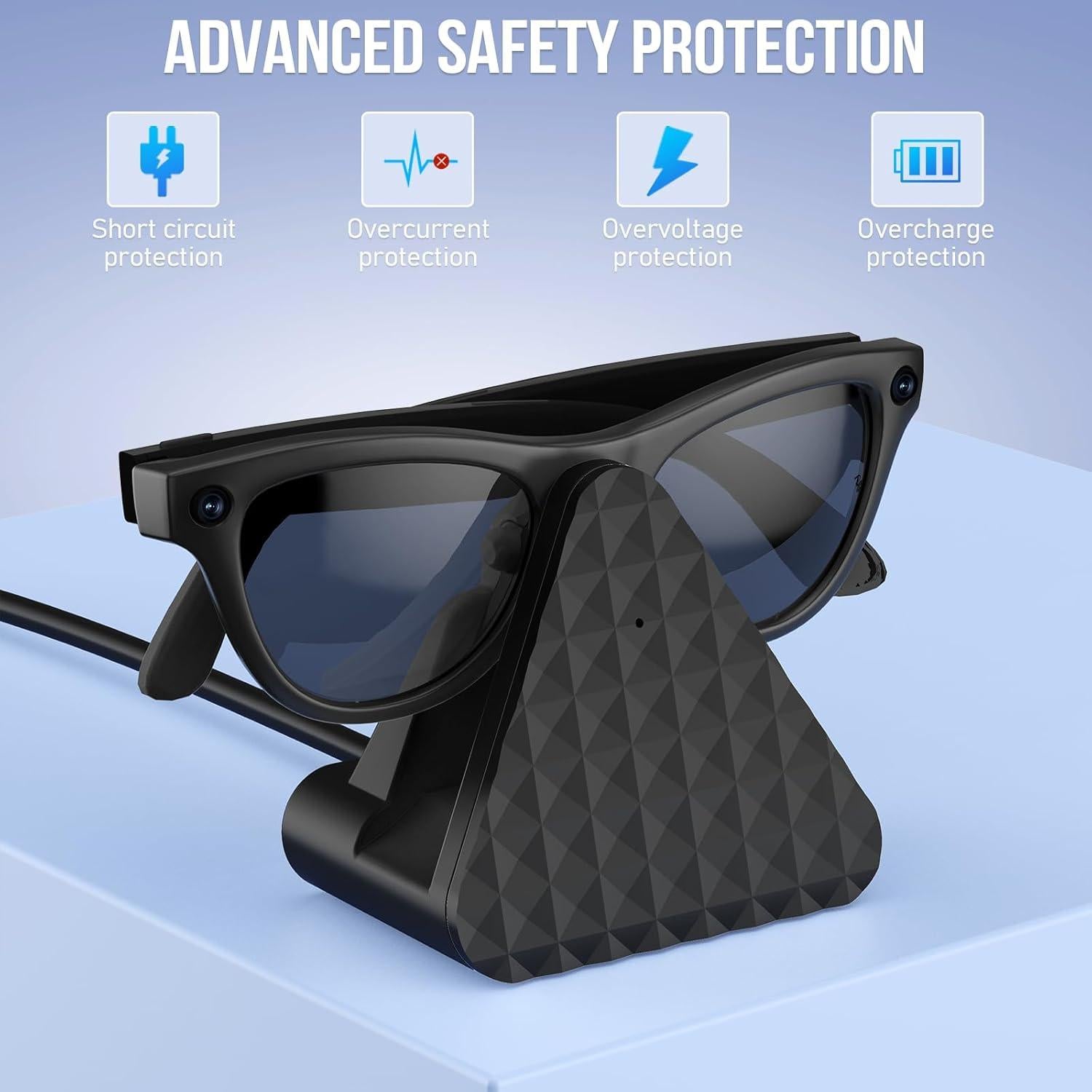 Base de Carga para Gafas Inteligentes Ray-Ban Meta - Negro