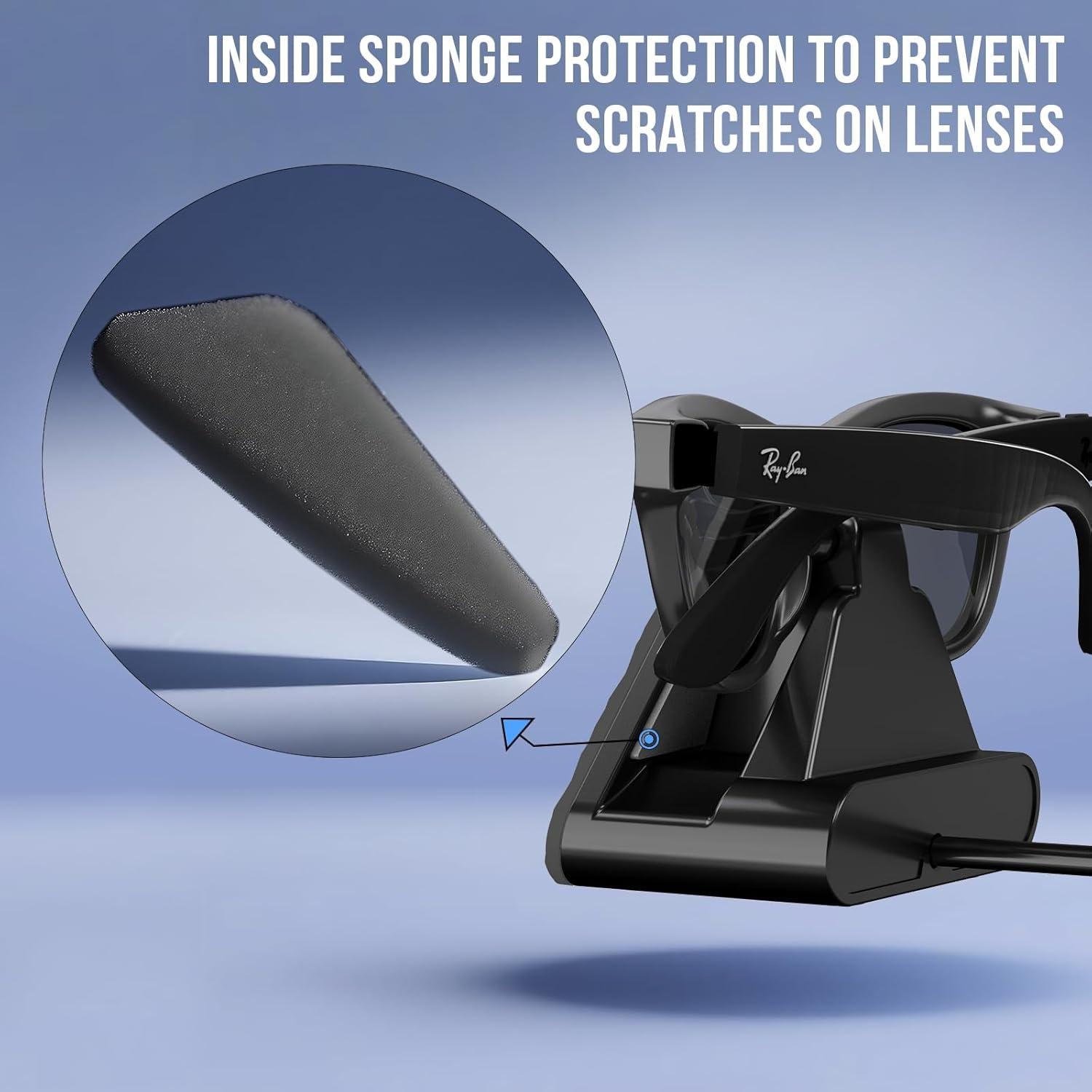 Base de Carga para Gafas Inteligentes Ray-Ban Meta - Negro