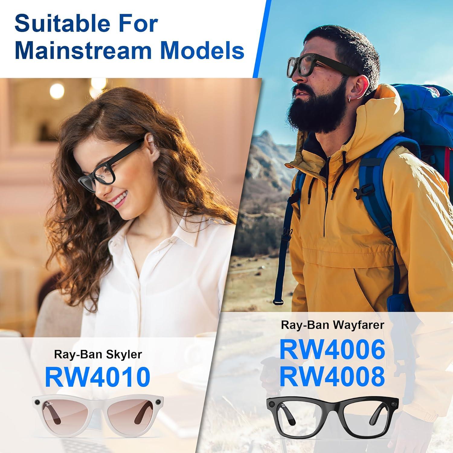 Almohadillas de Nariz HiBloks para Gafas Ray-Ban Meta 53mm