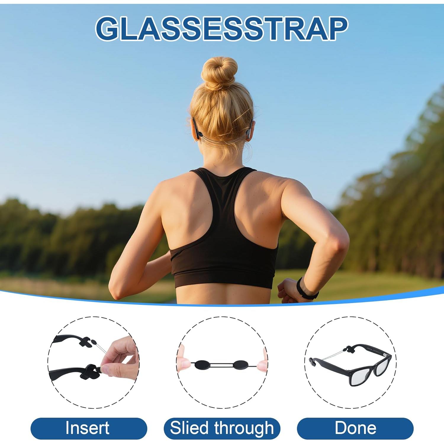 Correa Ajustable para Gafas HiBloks - Compatible Ray-Ban y Oakley