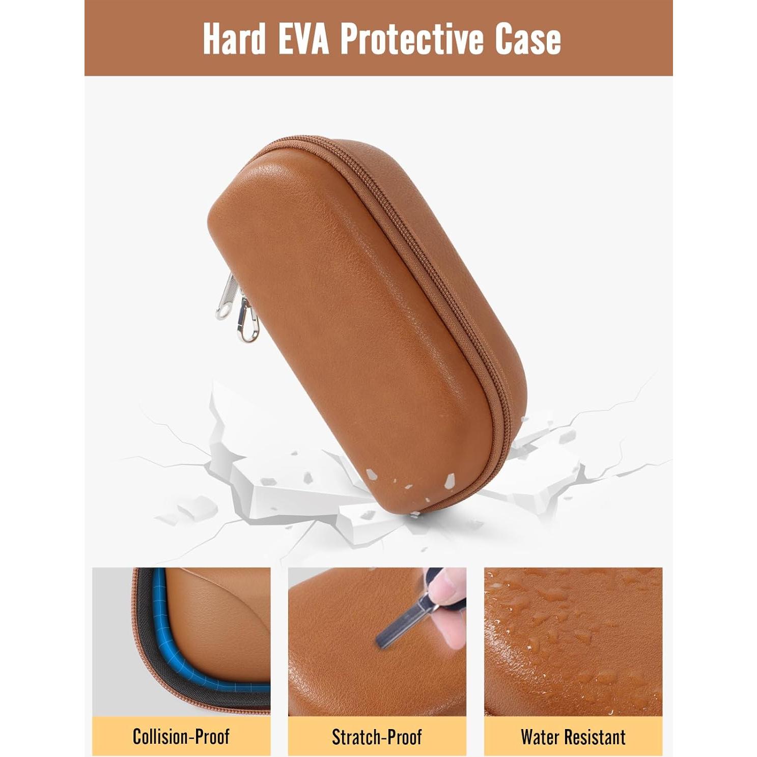 Funda Dura para Gafas de Sol WOMACO MGN032 Marrón