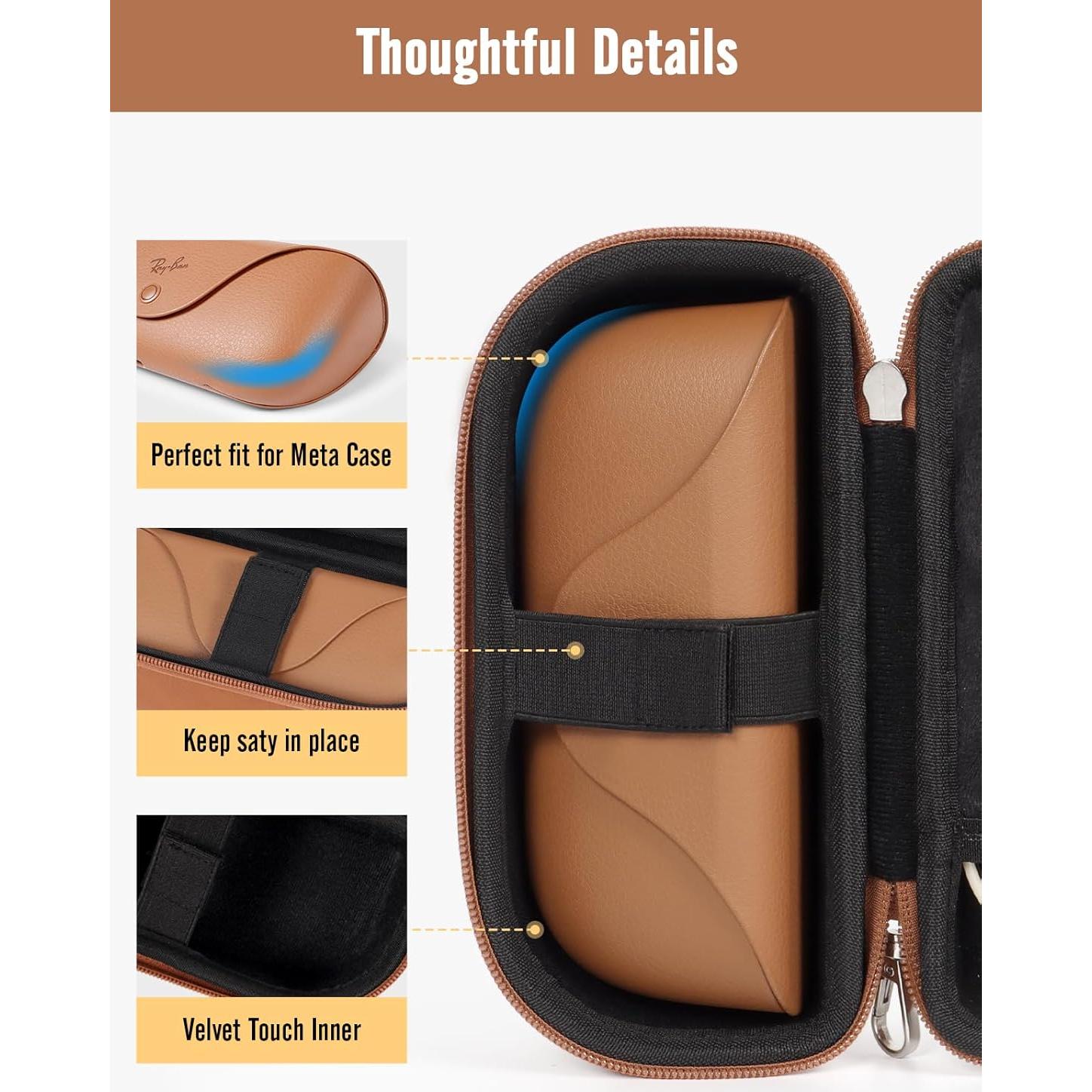 Funda Dura para Gafas de Sol WOMACO MGN032 Marrón