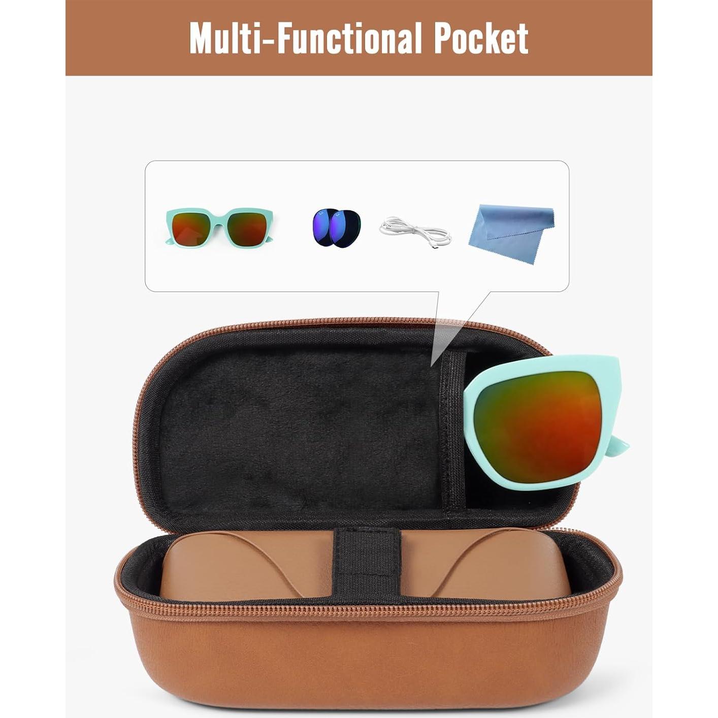 Funda Dura para Gafas de Sol WOMACO MGN032 Marrón