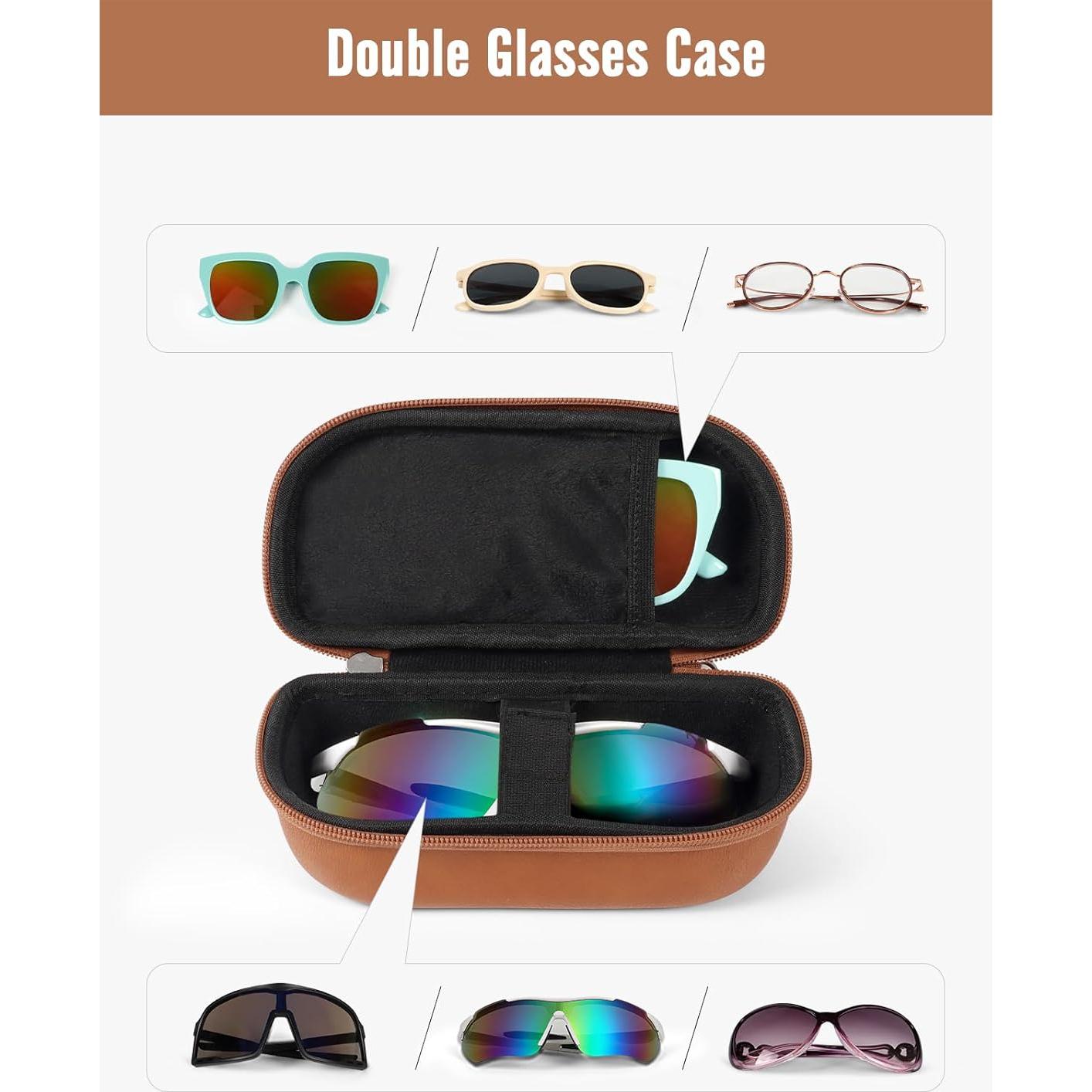 Funda Dura para Gafas de Sol WOMACO MGN032 Marrón