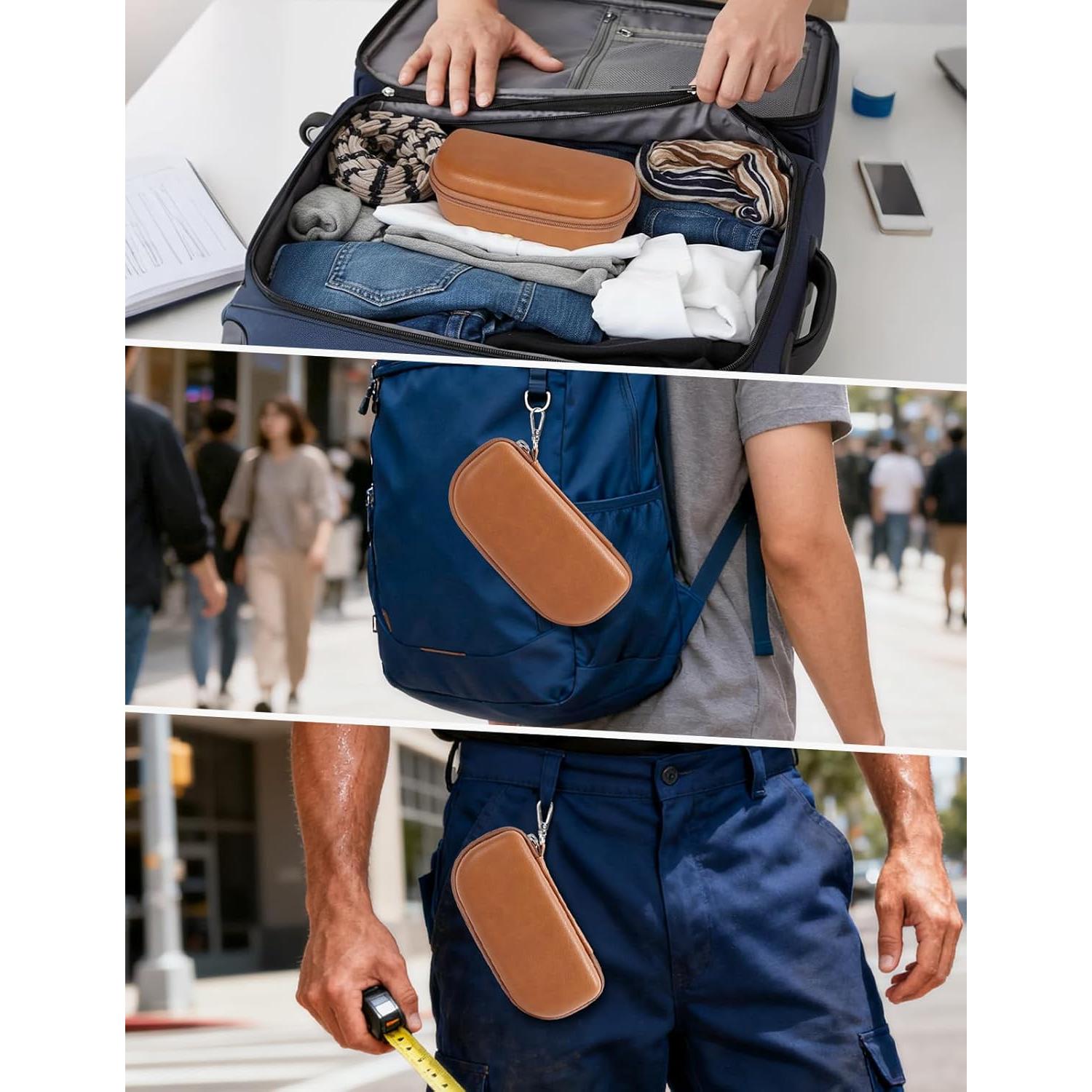 Funda Dura para Gafas de Sol WOMACO MGN032 Marrón