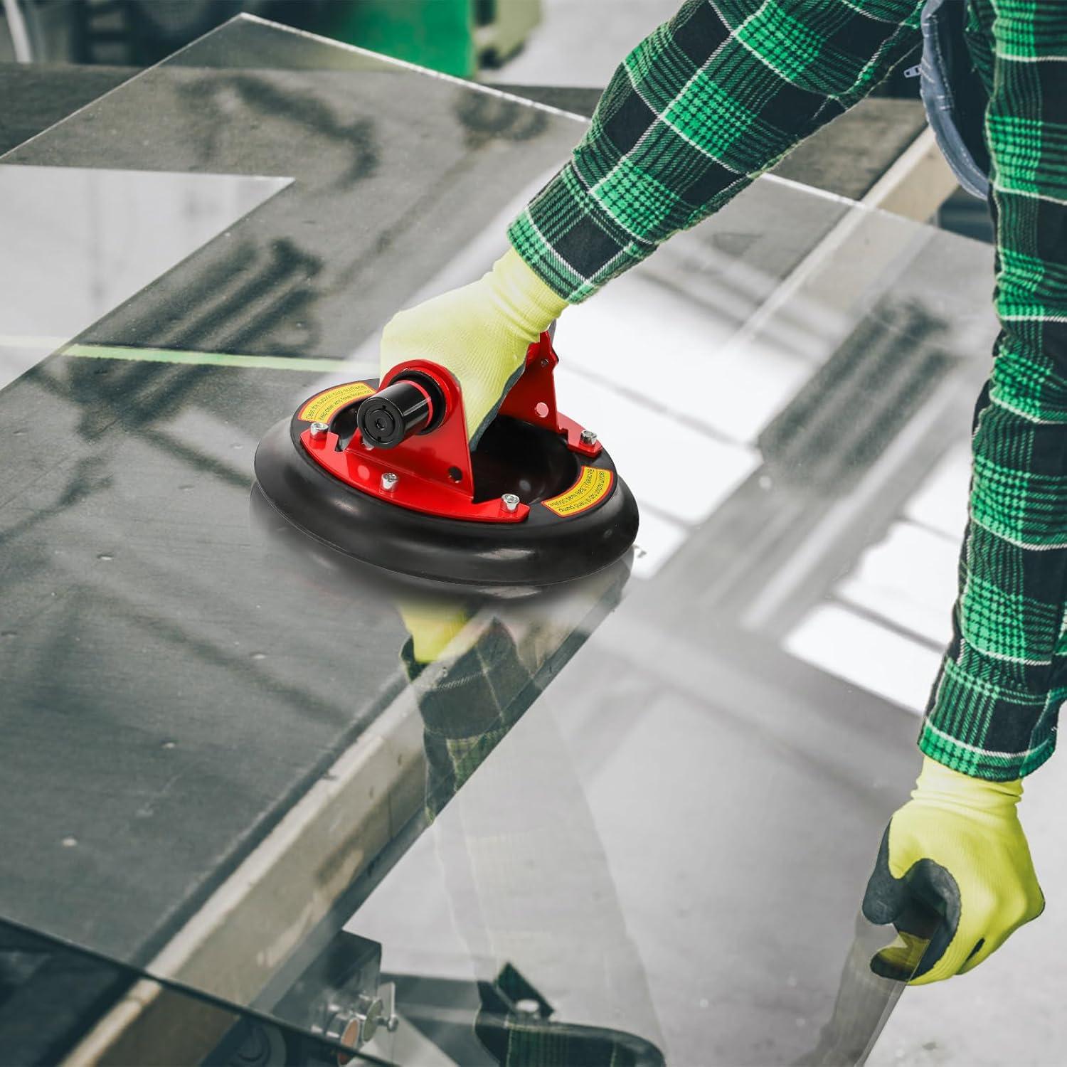 Paquete de 2 Ventosas de Vidrio ZAVOOS 20 cm Carga 158.8 kg