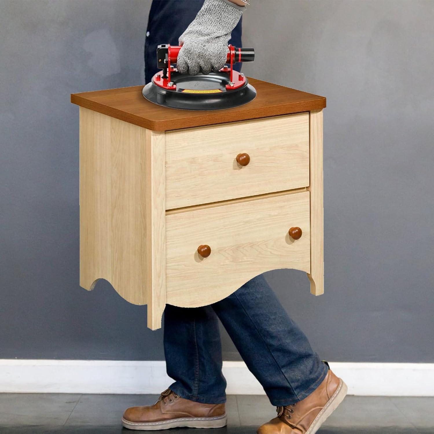 Paquete de 2 Ventosas de Vidrio ZAVOOS 20 cm Carga 158.8 kg