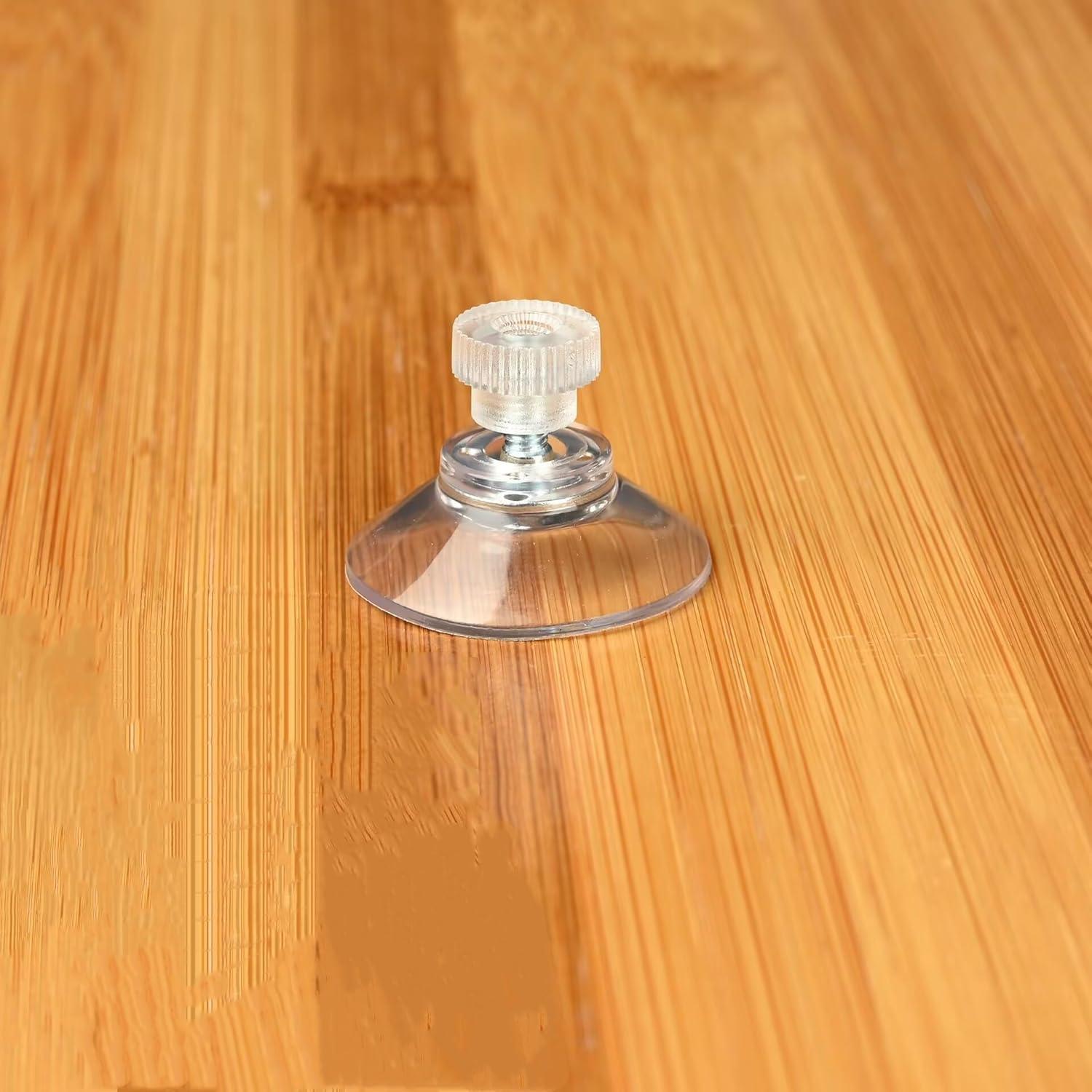 10 Ventosas de PVC Transparentes 41mm Bnafes para Pared