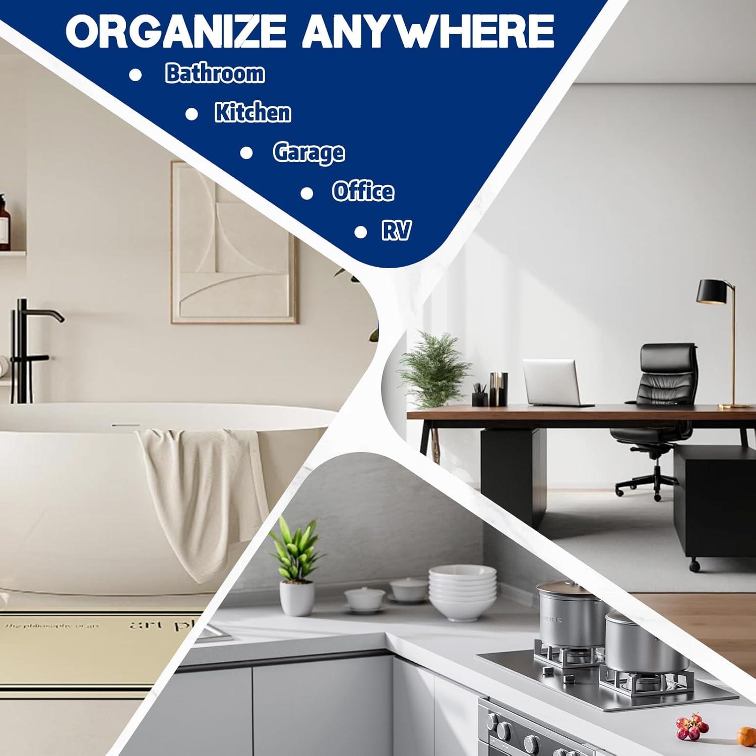 Ganchos de Succión Removibles ALLVANA 2-Pack Plata 6.8 kg